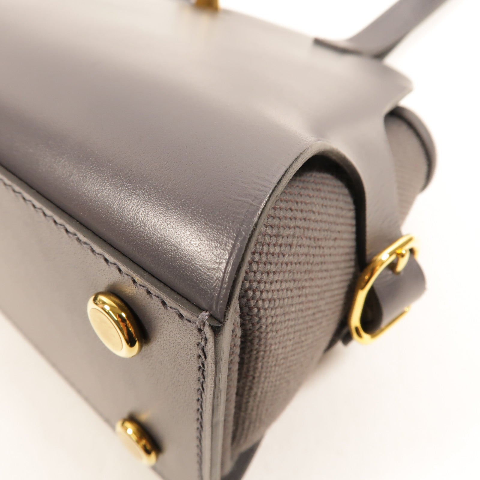 HERMES Swift皮革/Veau Hunt Tabiler Sellier肩背袋Ardoise