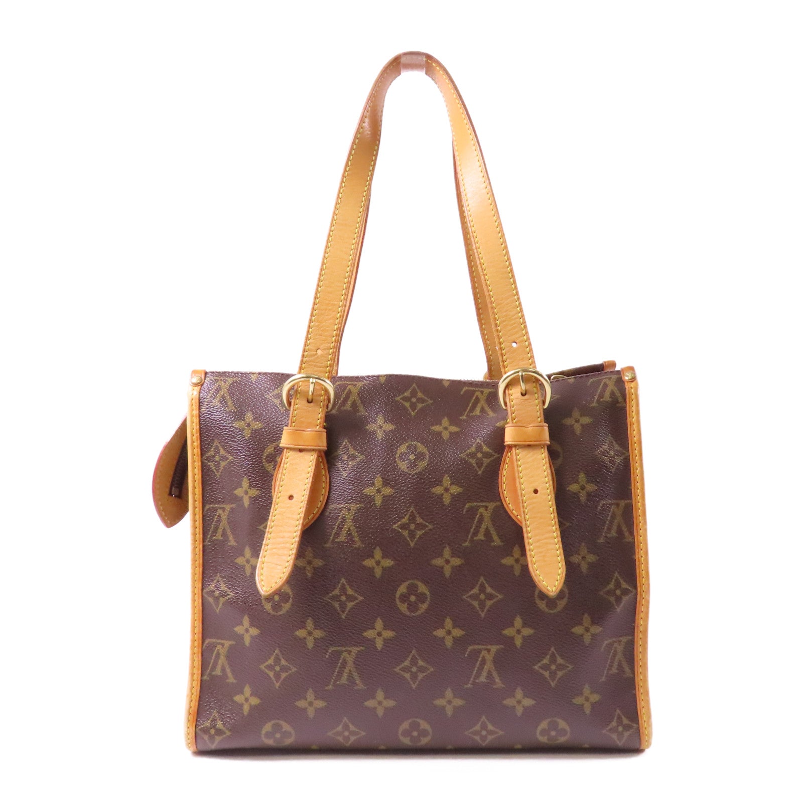 LOUIS VUITTON Monogram Popincourt Haut金扣肩背袋啡色