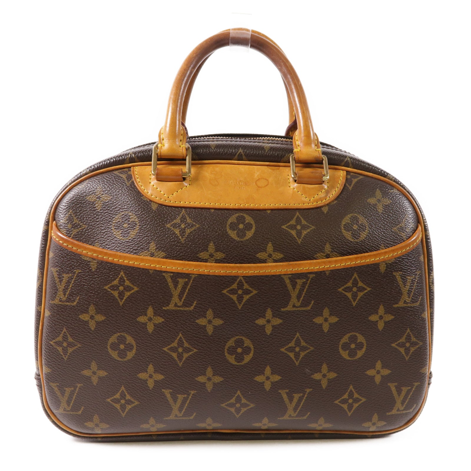 LOUIS VUITTON LV GHW Trouville Hand Bag M42228 Monogram Brown