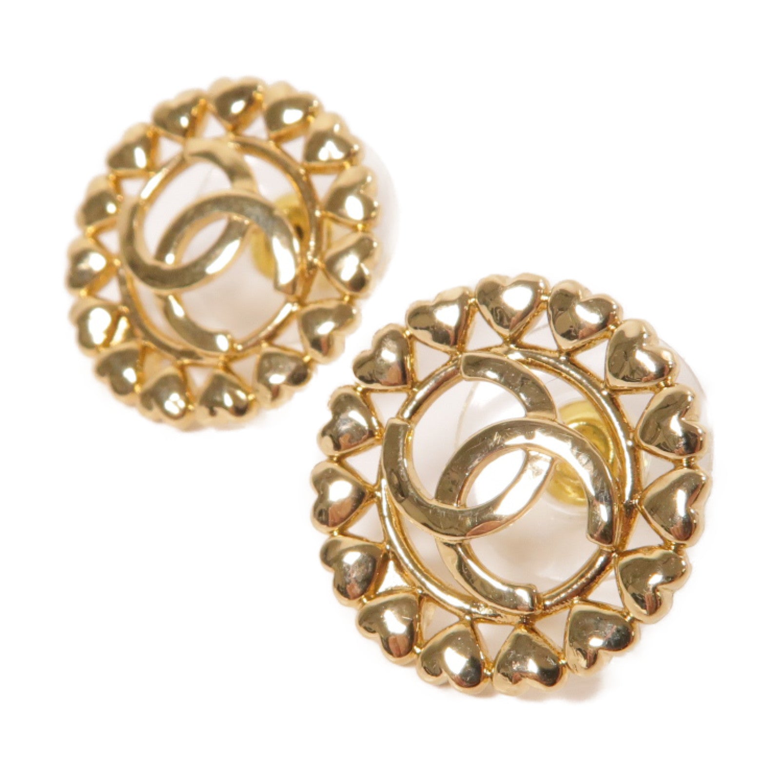 CHANEL 金屬Earrings耳環金色