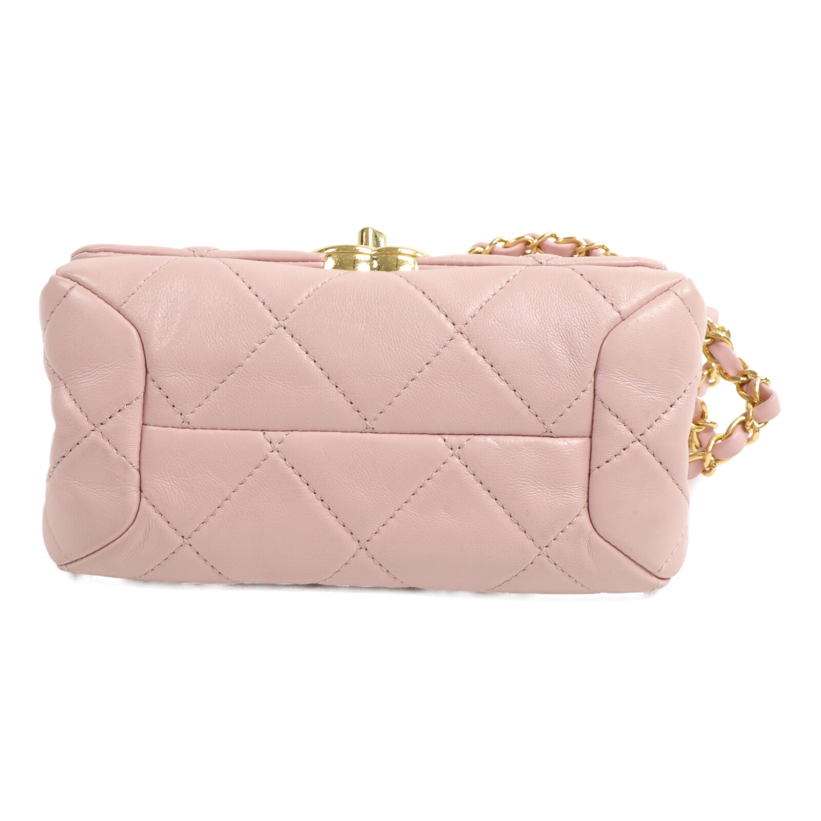 CHANEL 羊皮皮革Seasonal Flap鏈條手挽肩背兩用袋