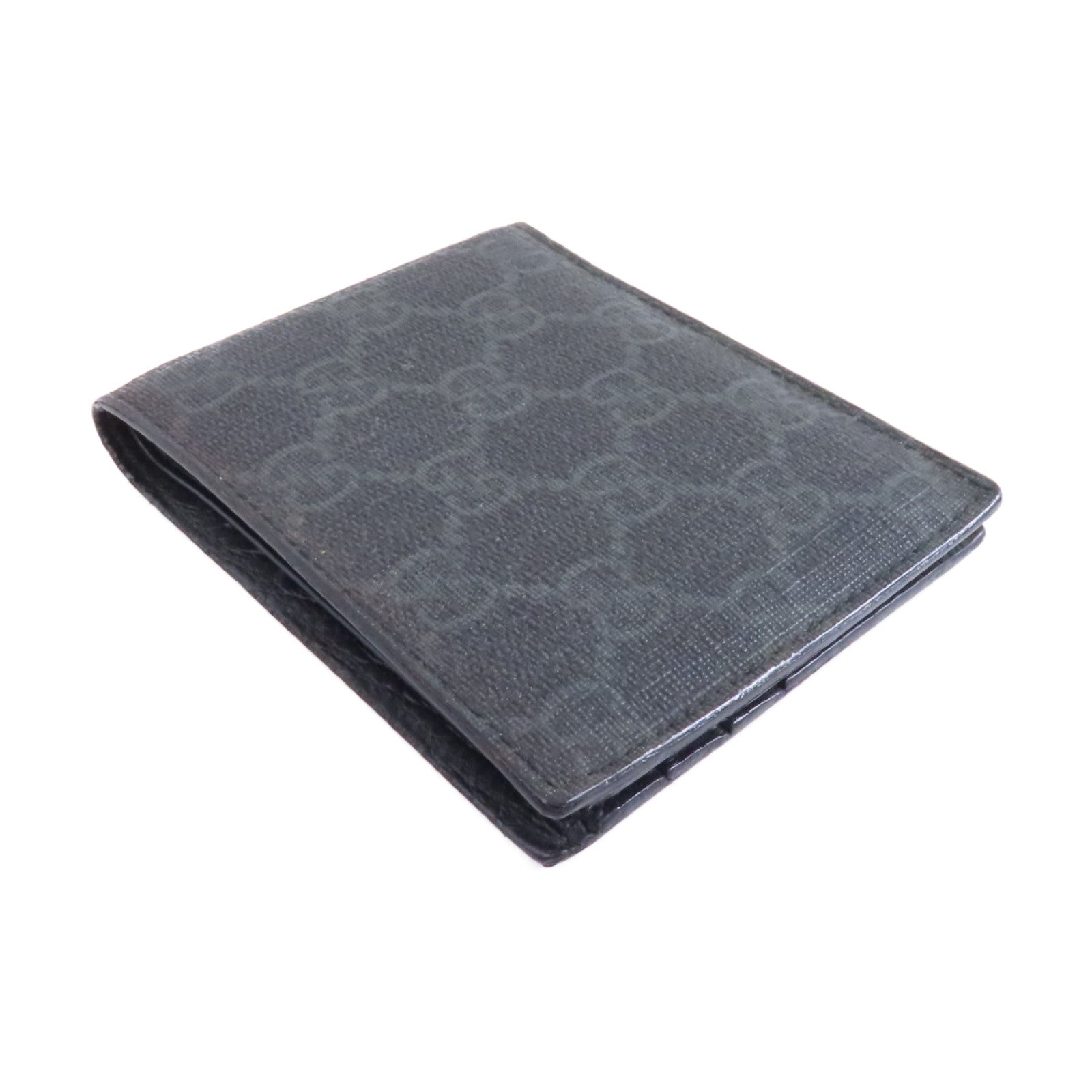 GUCCI 塗層帆布Wallet錢包黑色