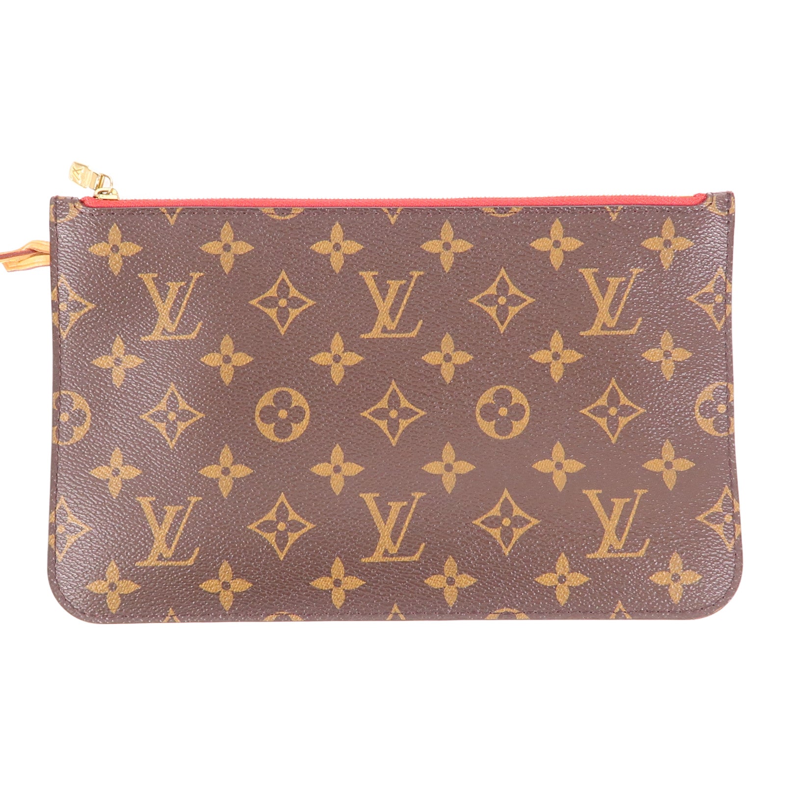 LOUIS VUITTON Monogram Neverfull MM金扣手挽袋