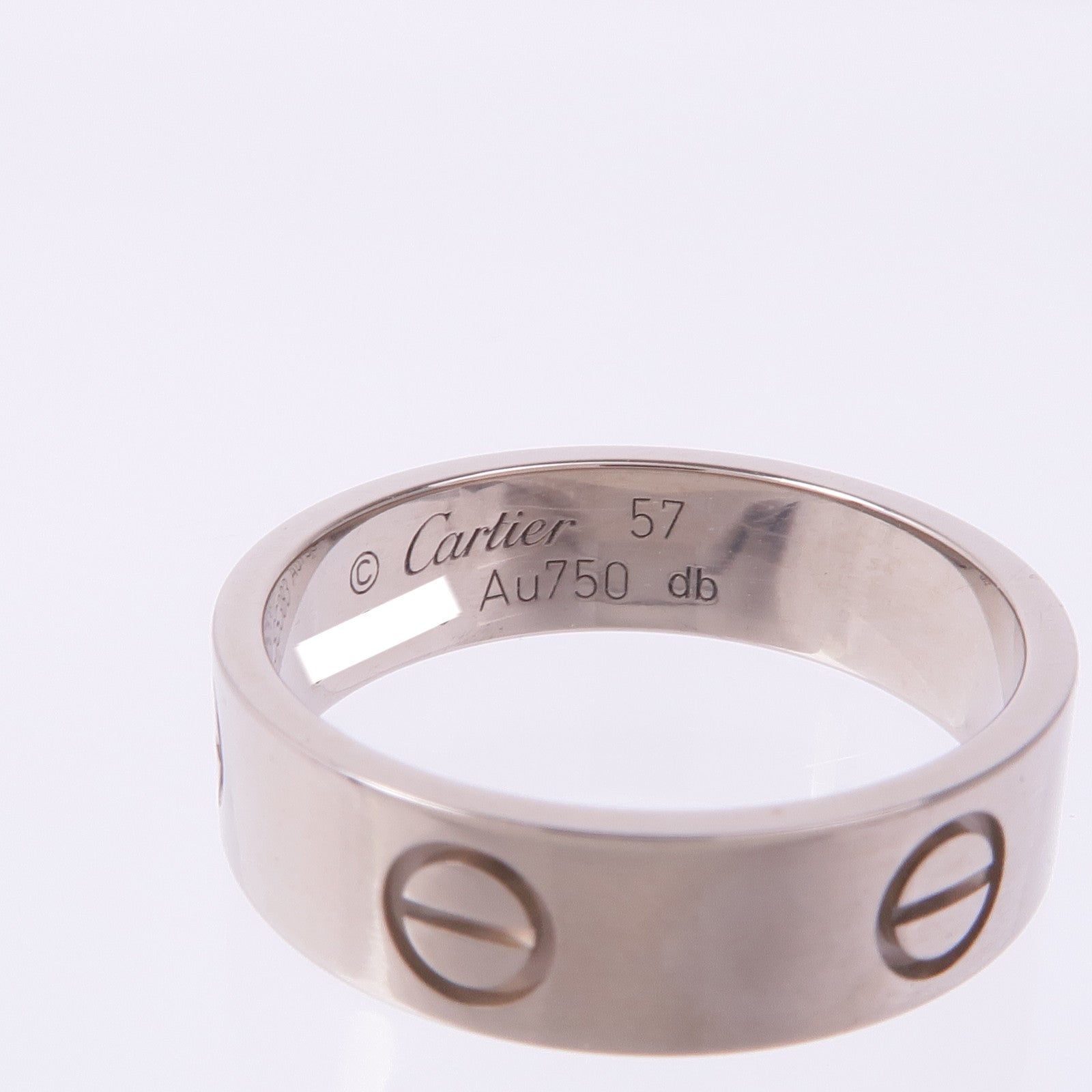 CARTIER 18K白金Love Ring戒指Cartier#57/US#8