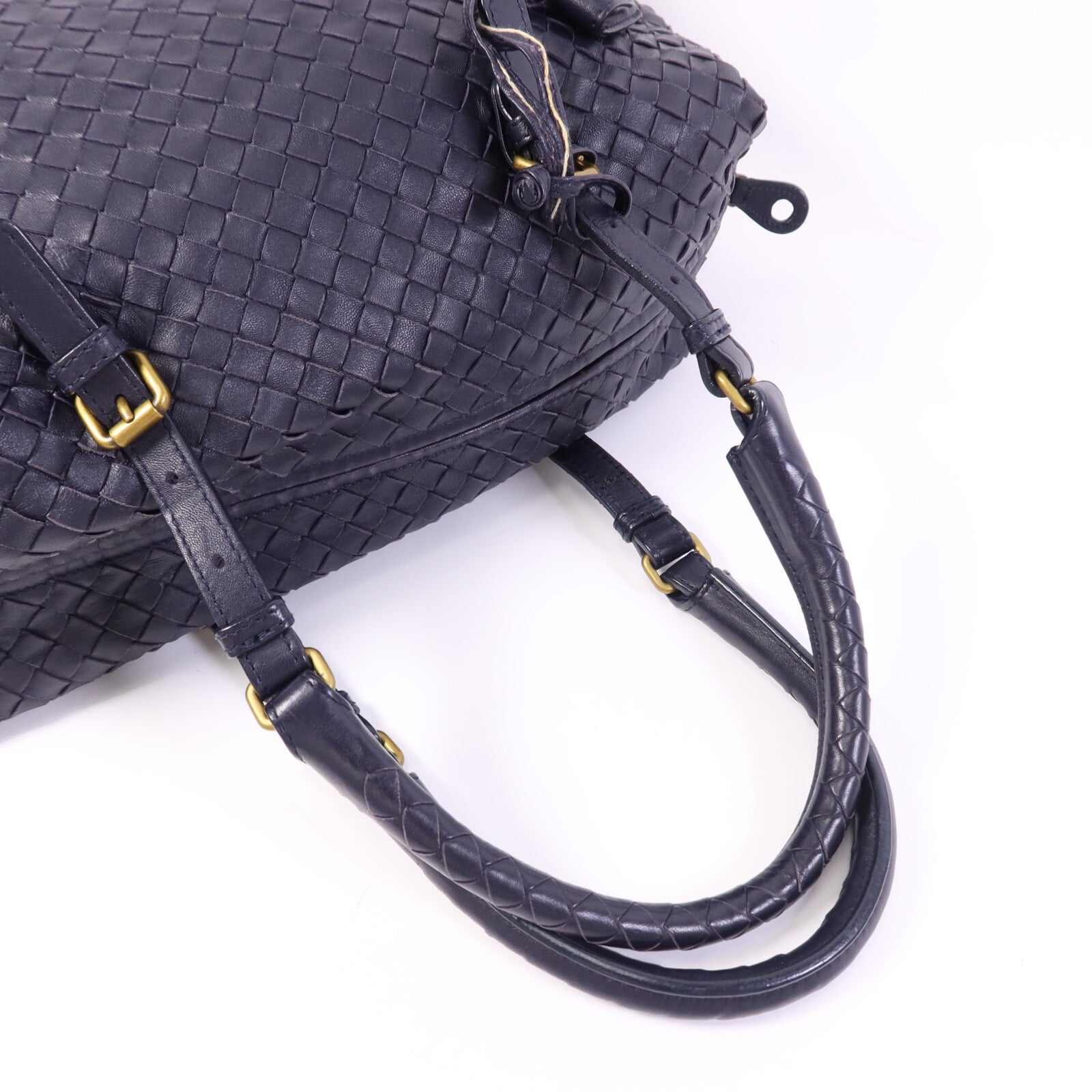 BOTTEGA VENETA 織紋皮革Shoulder Bag金扣肩背袋