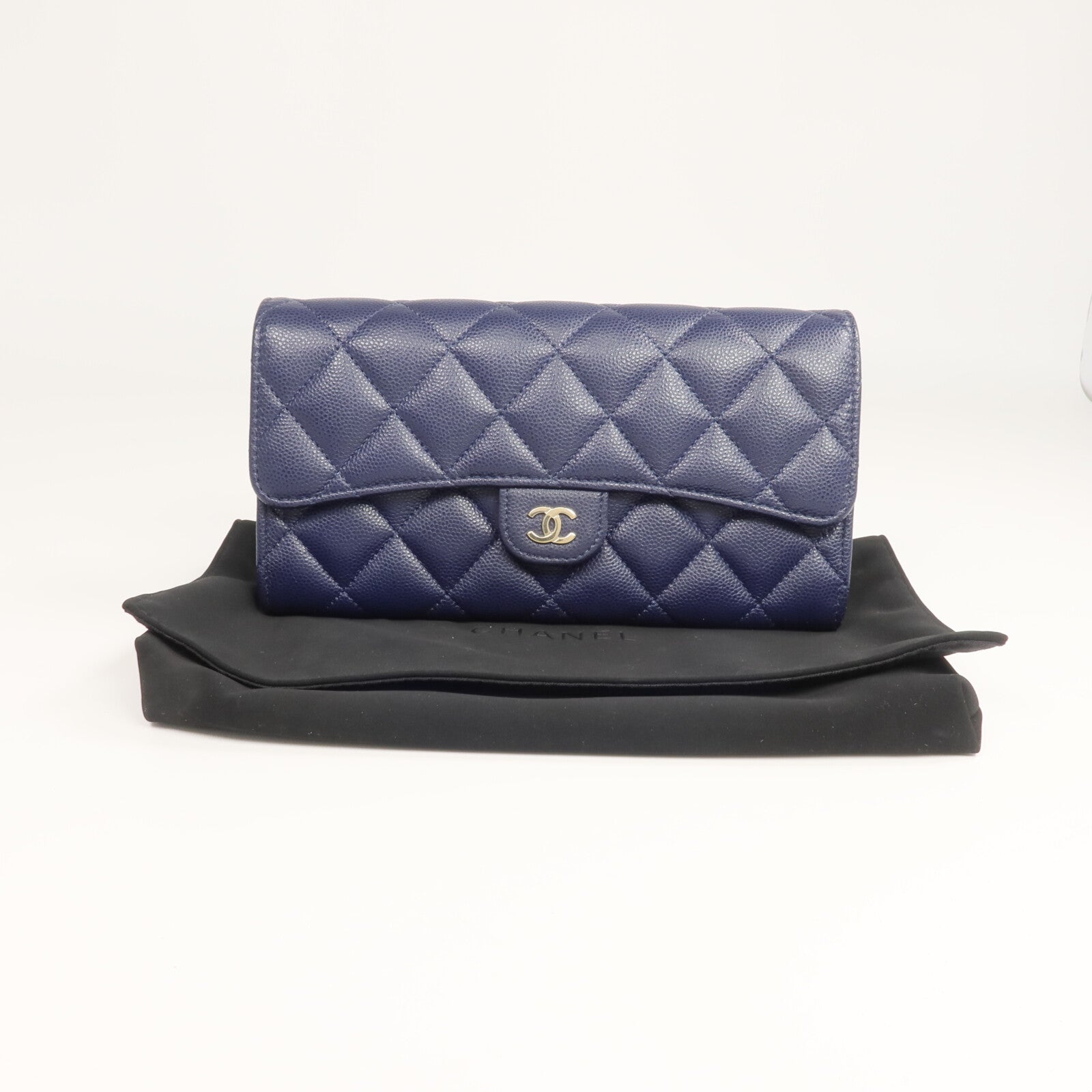 CHANEL 牛皮皮革Classic Long Flap Wallet長錢包