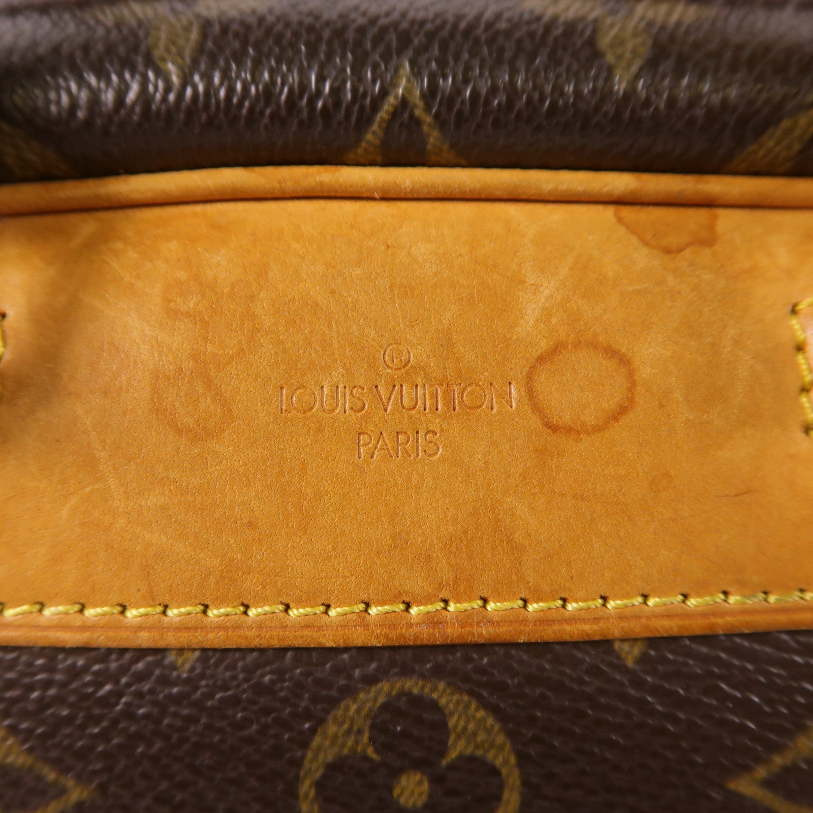 LOUIS VUITTON LV GHW Trouville Hand Bag M42228 Monogram Brown