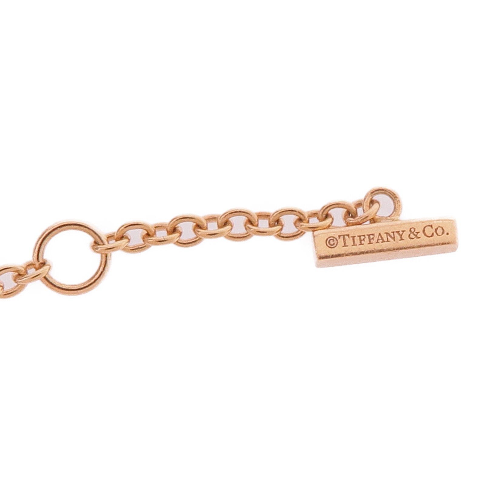 TIFFANY＆CO 18K玫瑰金T Smile Bracelet手鏈