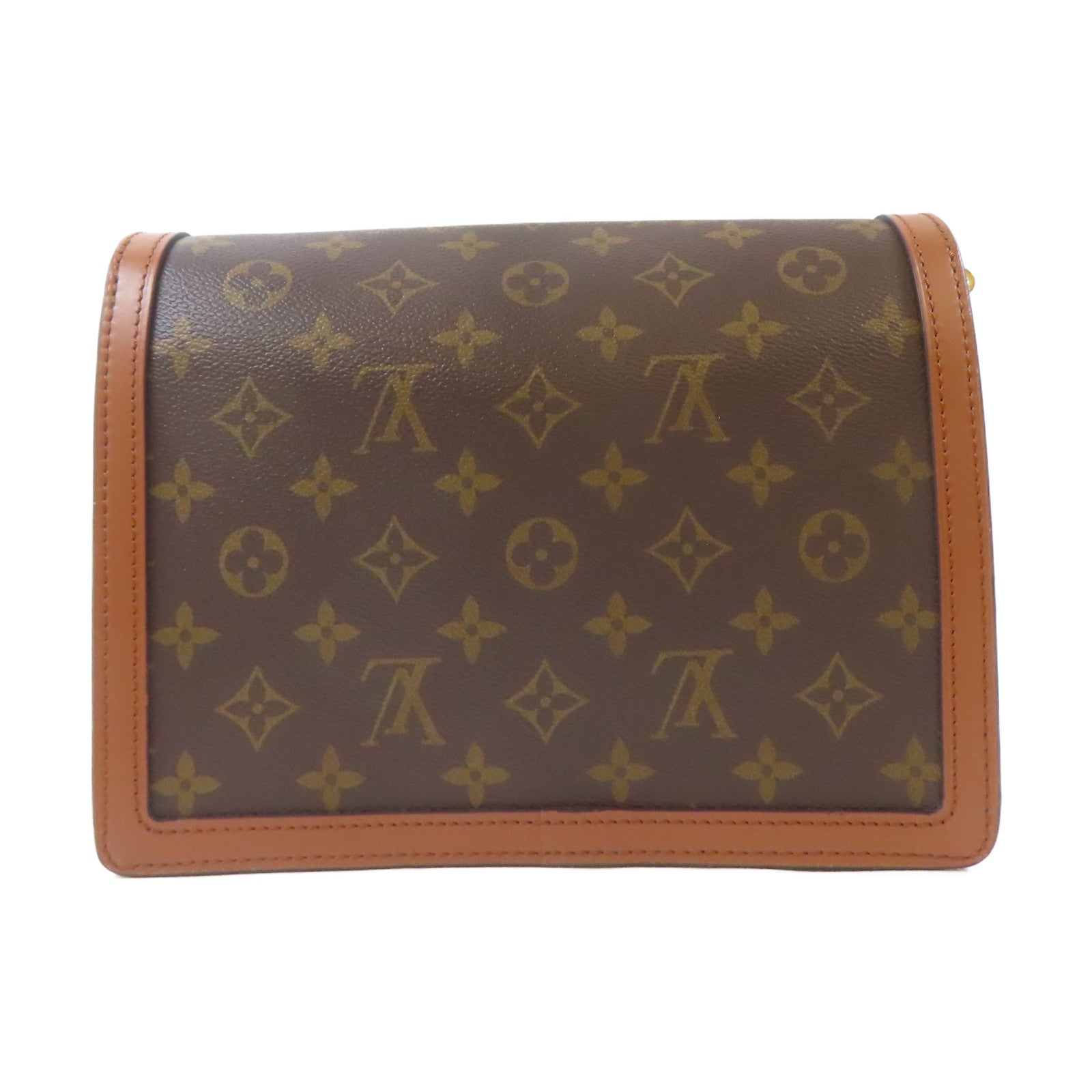 LOUIS VUITTON Monogram Dauphine MM金扣手挽肩背兩用袋啡色