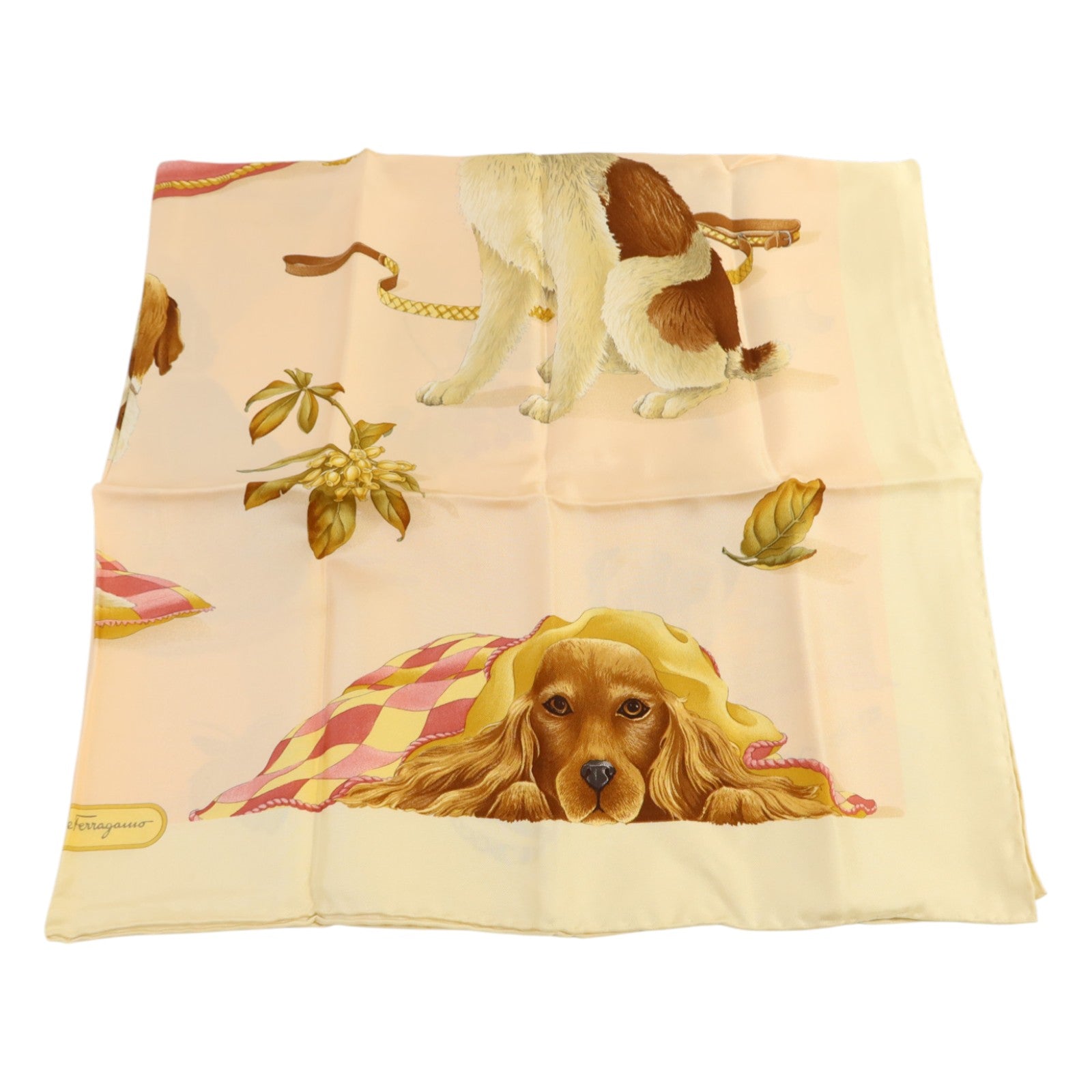 Salvatore Ferragamo 絲質Scarf 90x90絲巾