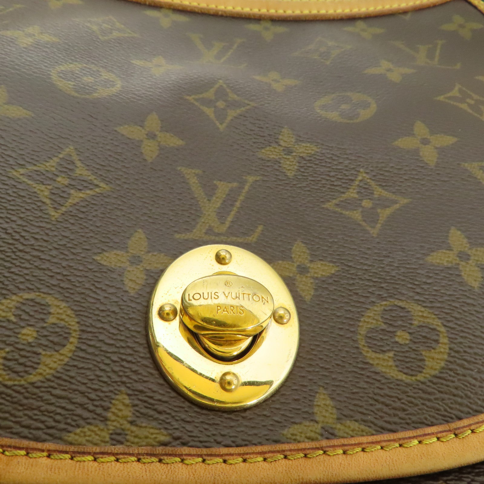 LOUIS VUITTON LV GHW Tulum PM Shoulder Bag M40076 Monogram Brown