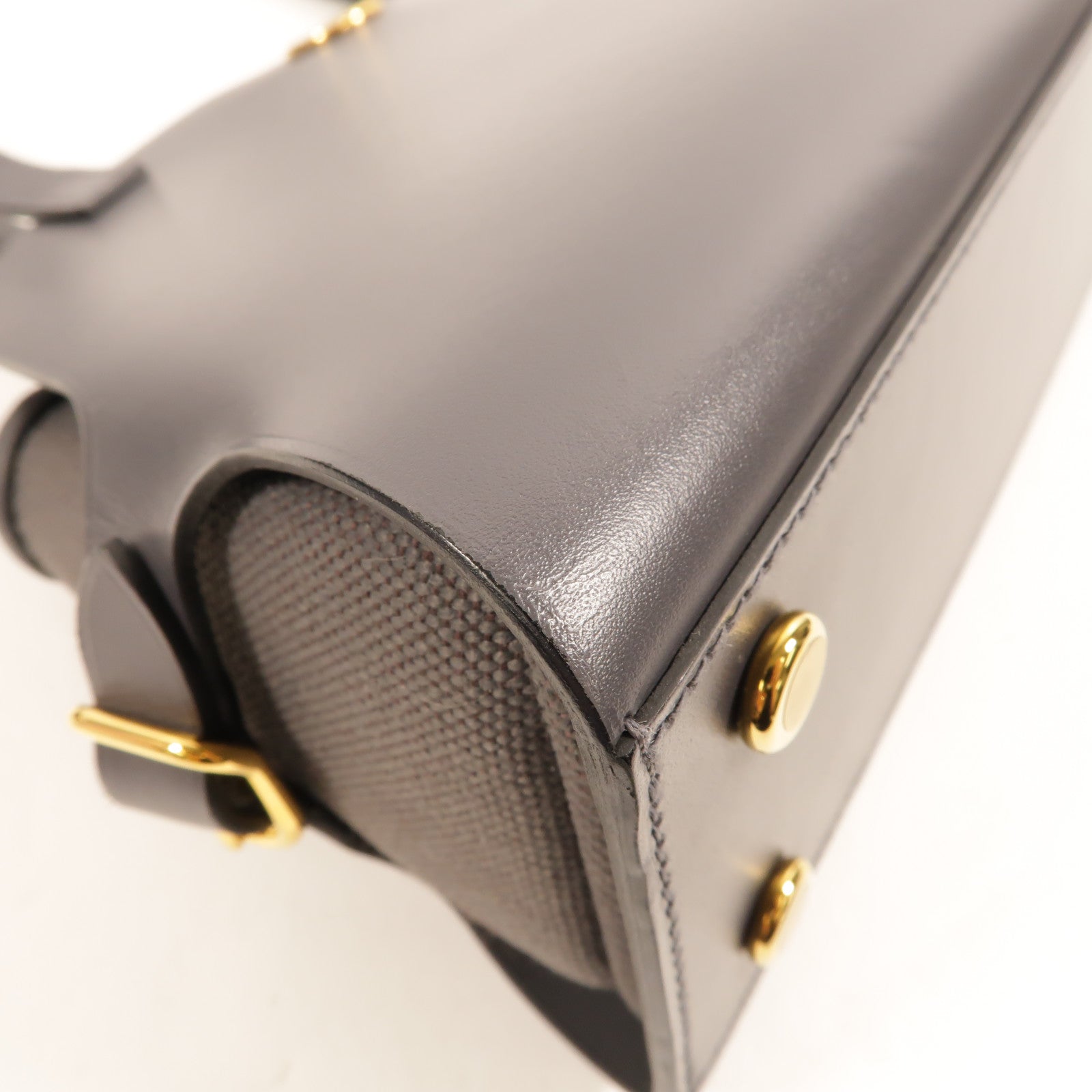 HERMES Swift皮革/Veau Hunt Tabiler Sellier肩背袋Ardoise