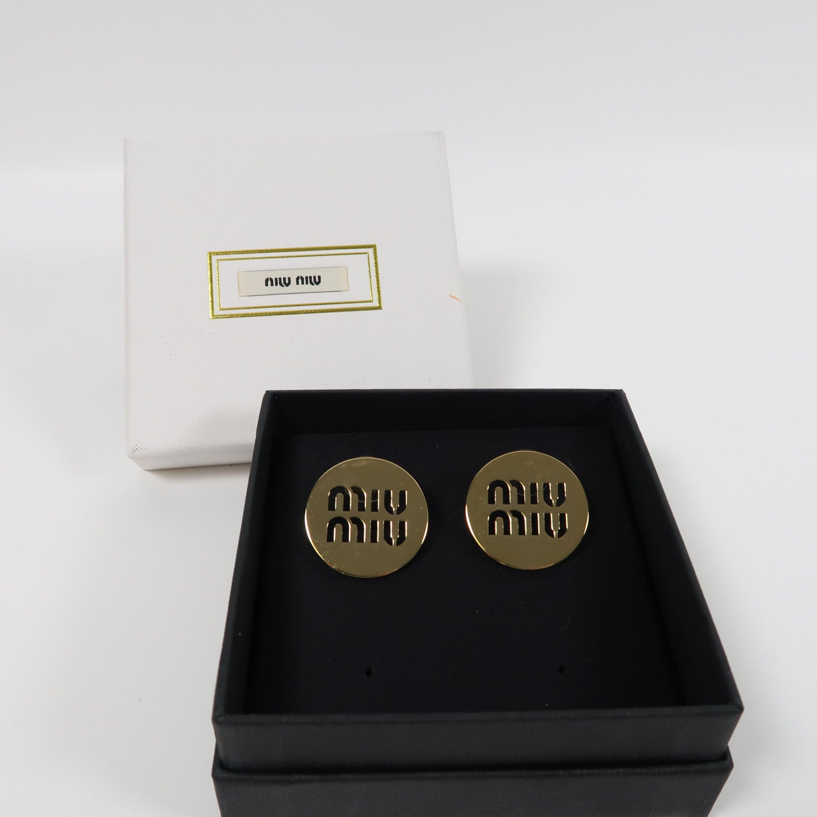 Miu Miu 金屬Earrings耳環金色