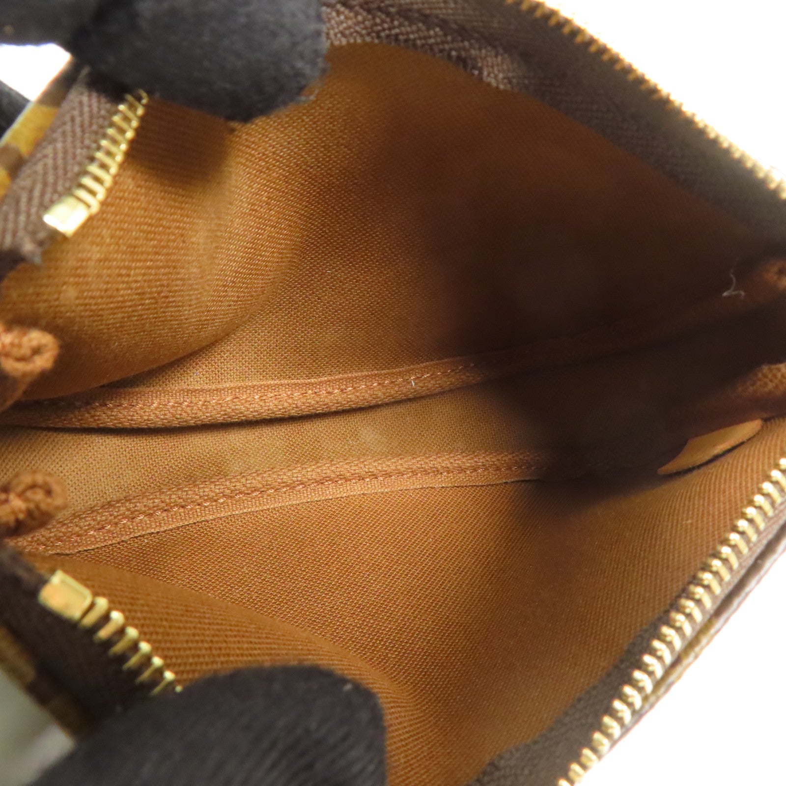 LOUIS VUITTON Monogram Mini Pochette Accessoires金扣手挽袋