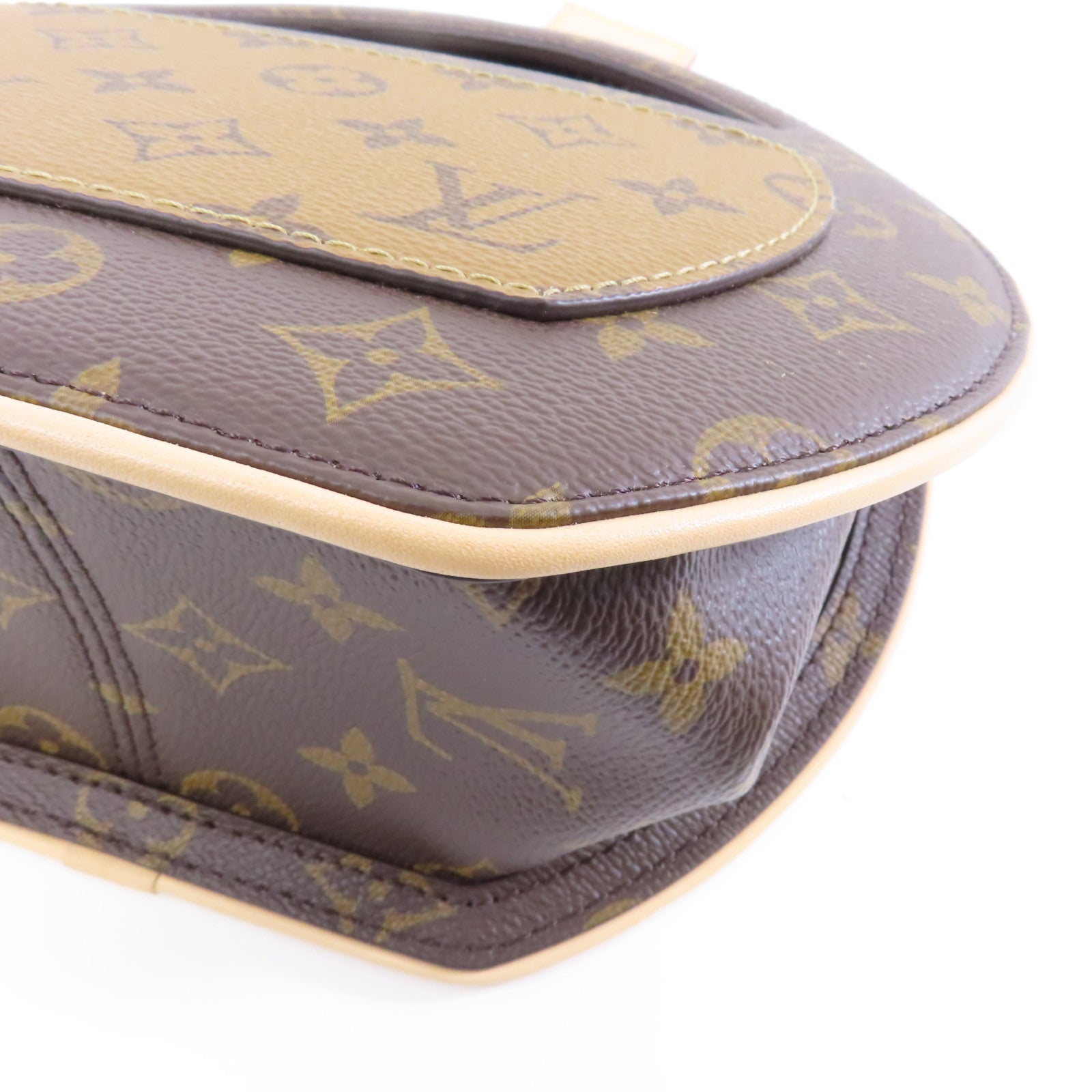 LOUIS VUITTON 【激減優惠】Monogram Around Me PM金扣手挽肩背兩用袋啡色