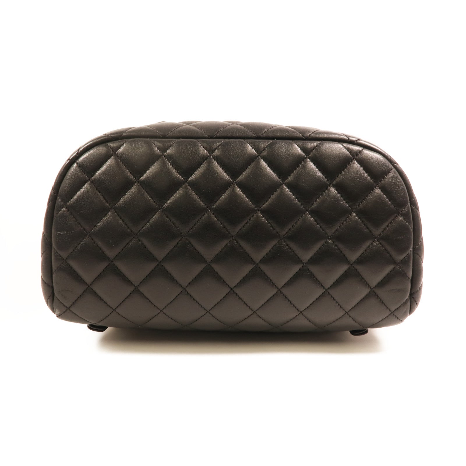 CHANEL 羊皮皮革Backpack金扣背包