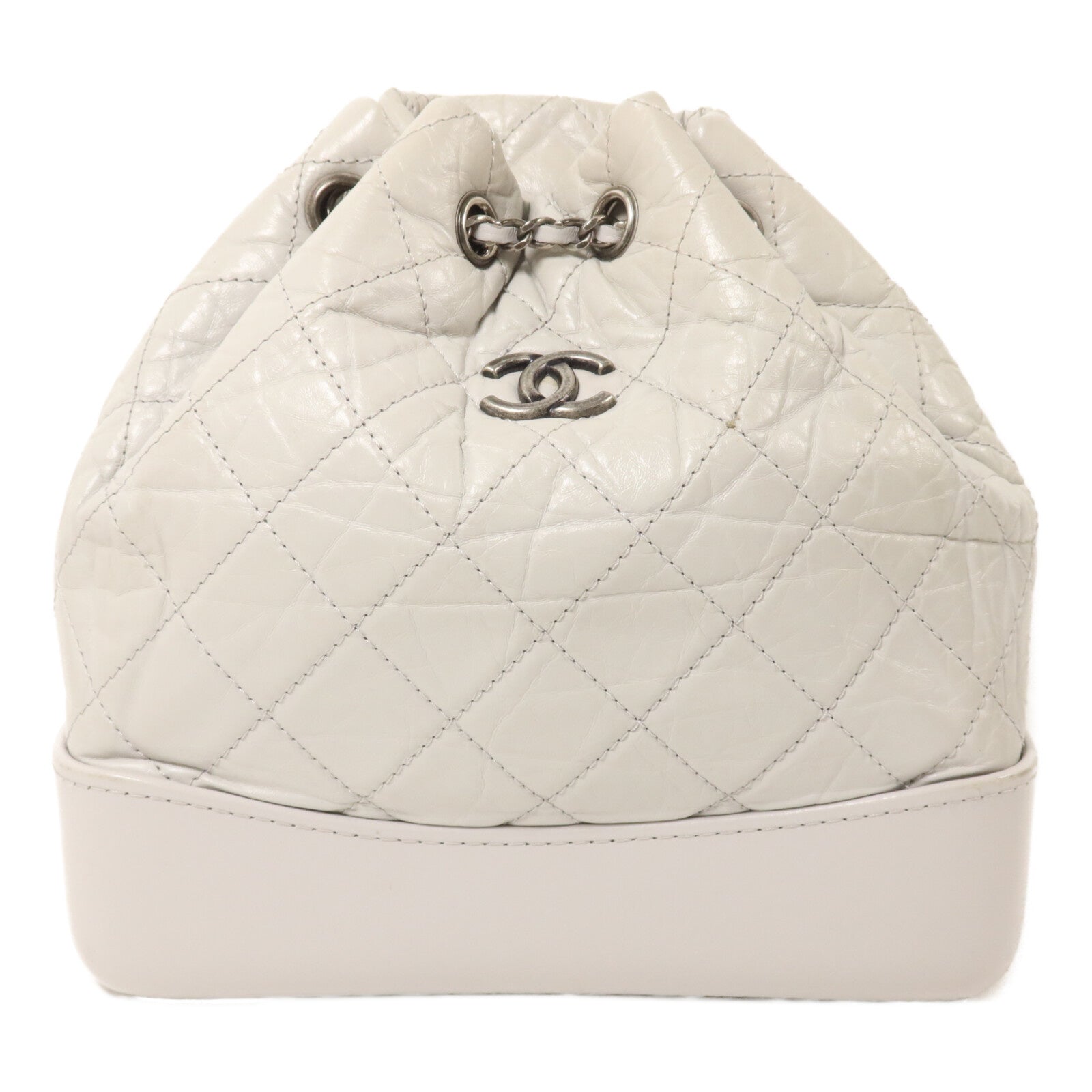 CHANEL 羊皮皮革Gabrielle Backpack Small鏈帶背包