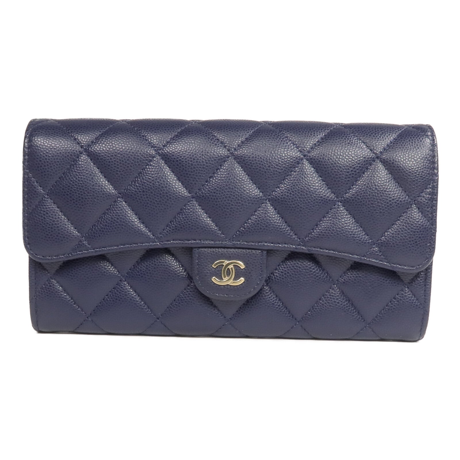 CHANEL 牛皮皮革Classic Long Flap Wallet長錢包
