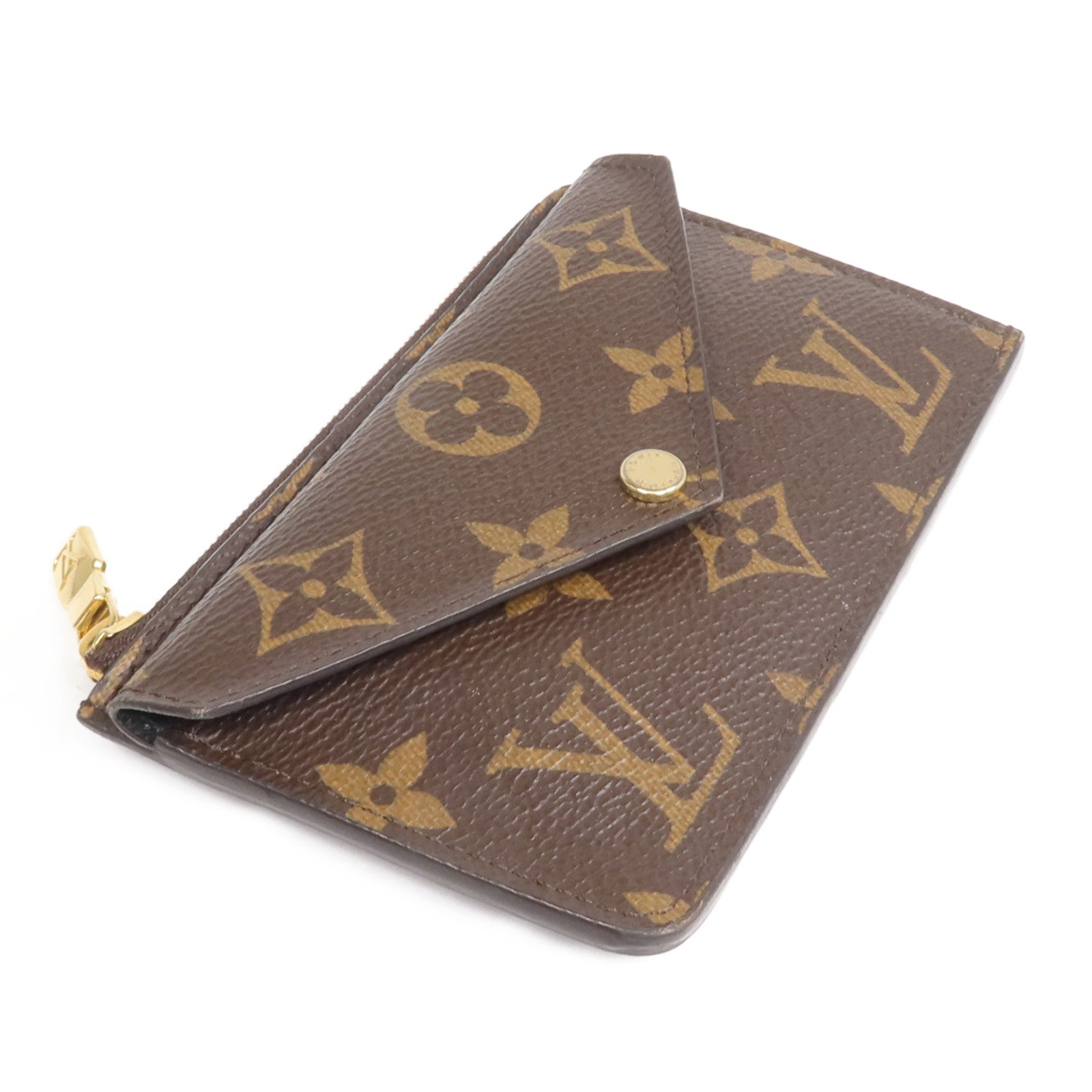 LOUIS VUITTON Monogram Recto Verso金扣卡片套