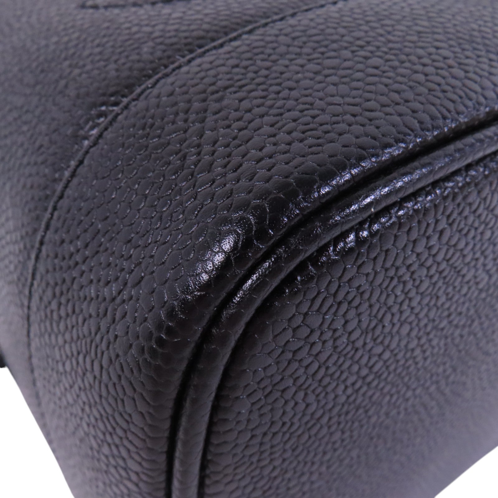 CHANEL 牛皮皮革Vintage Vanity金扣手挽袋