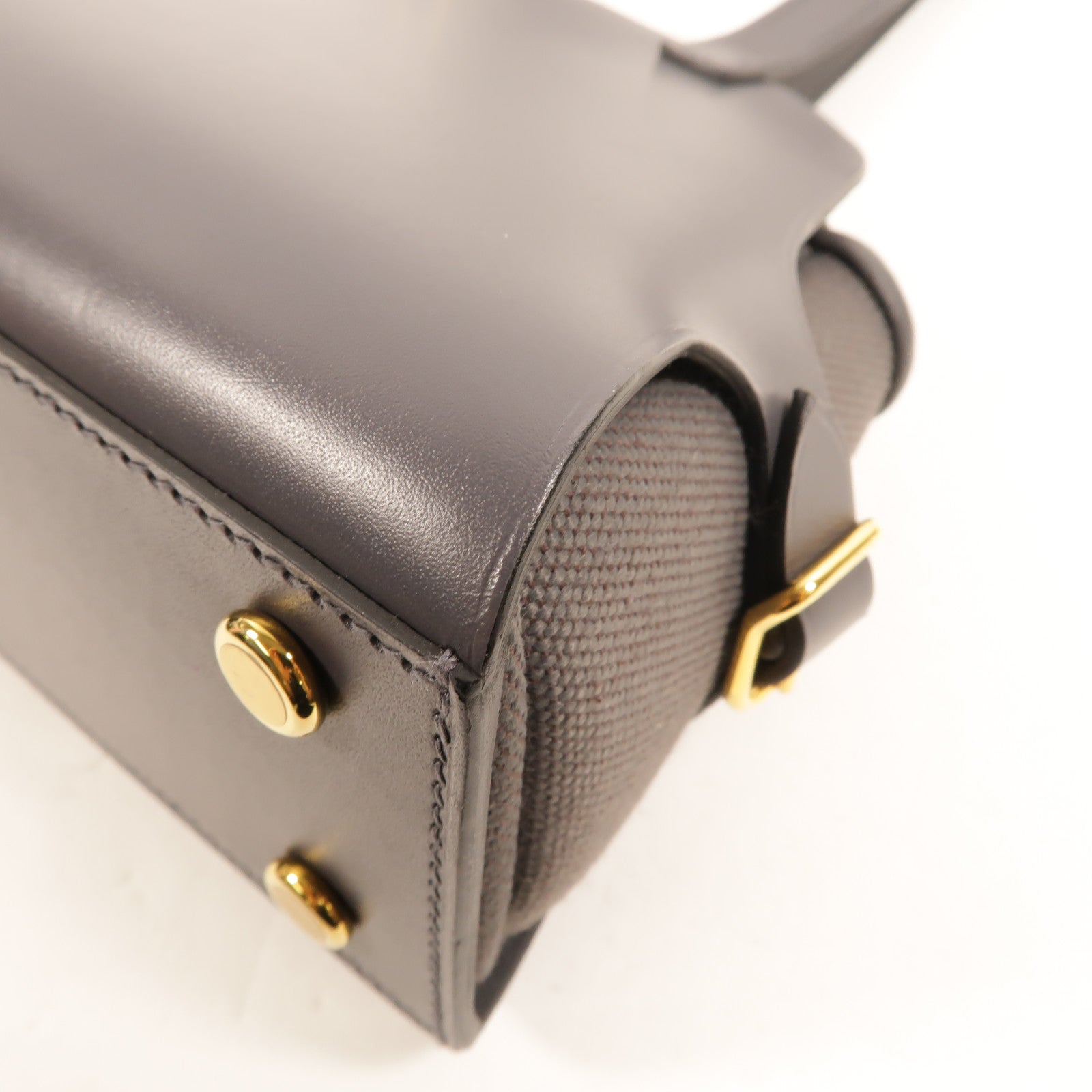 HERMES Swift皮革/Veau Hunt Tabiler Sellier肩背袋Ardoise