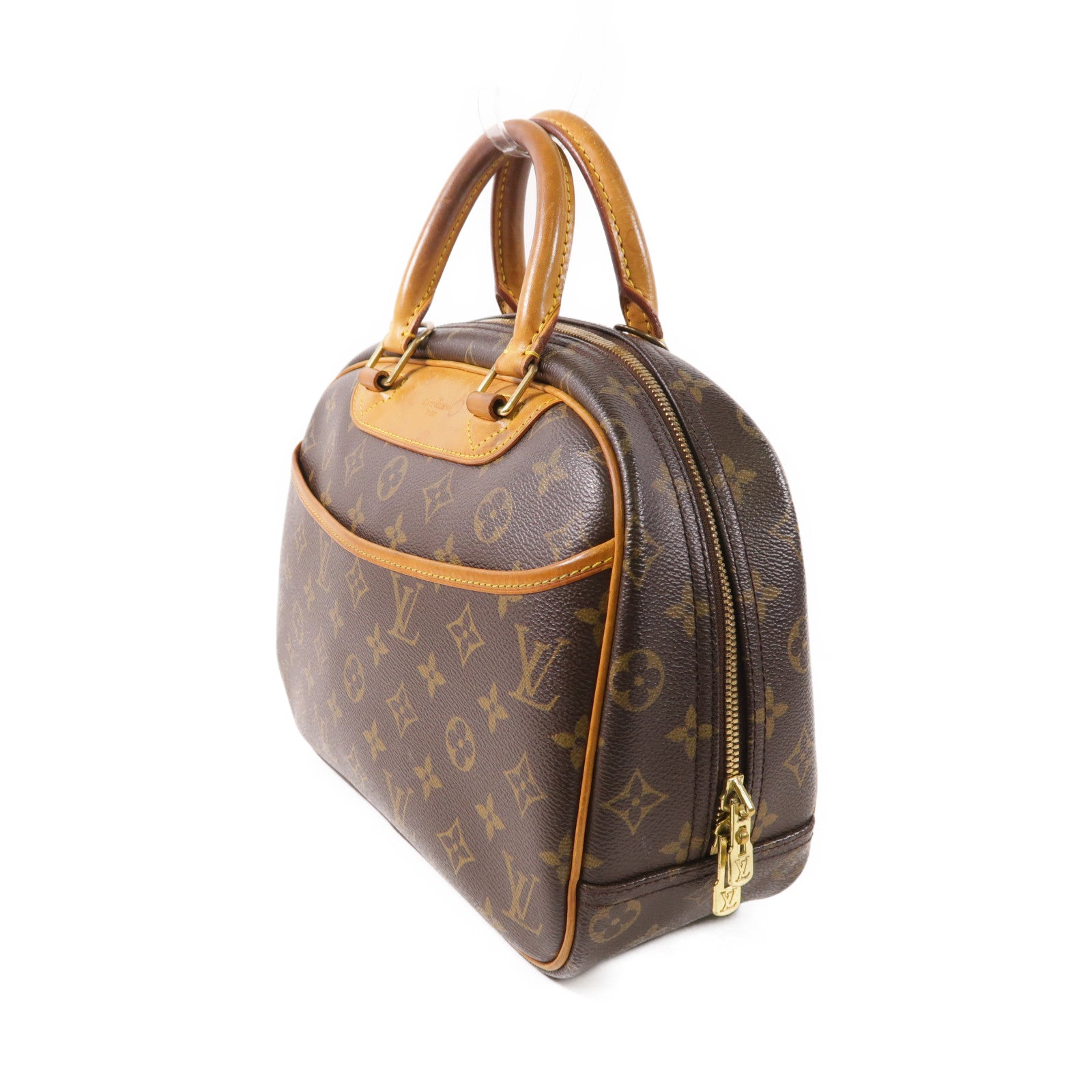 LOUIS VUITTON LV GHW Trouville Hand Bag M42228 Monogram Brown