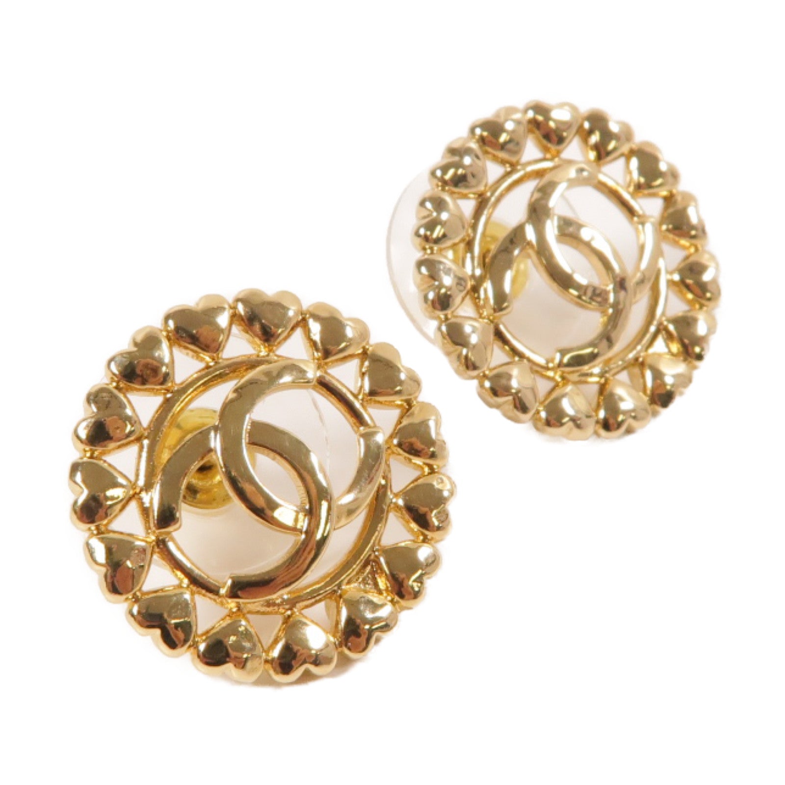 CHANEL 金屬Earrings耳環金色