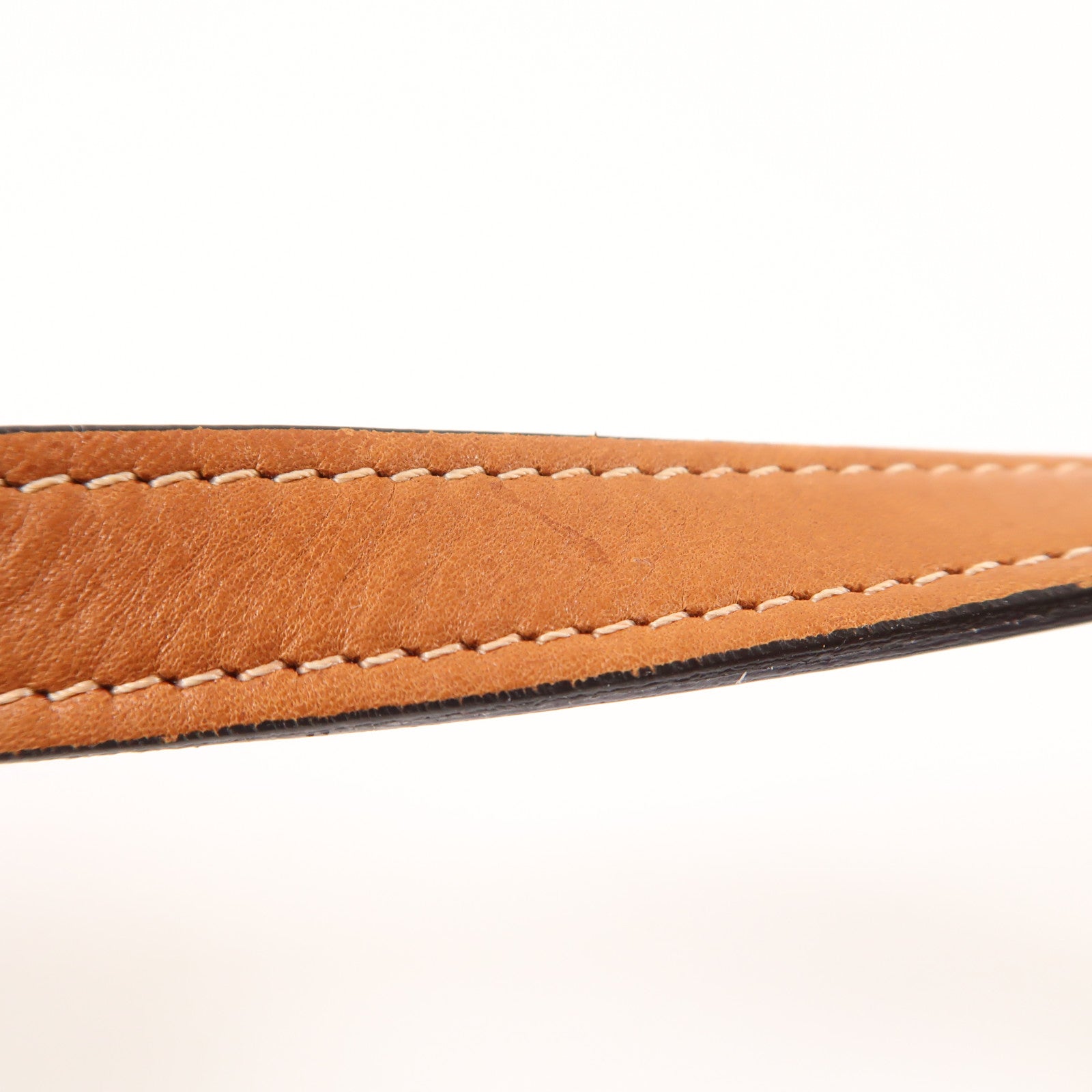 CELINE 牛皮皮革Shoulder Bag金扣肩背袋棕色