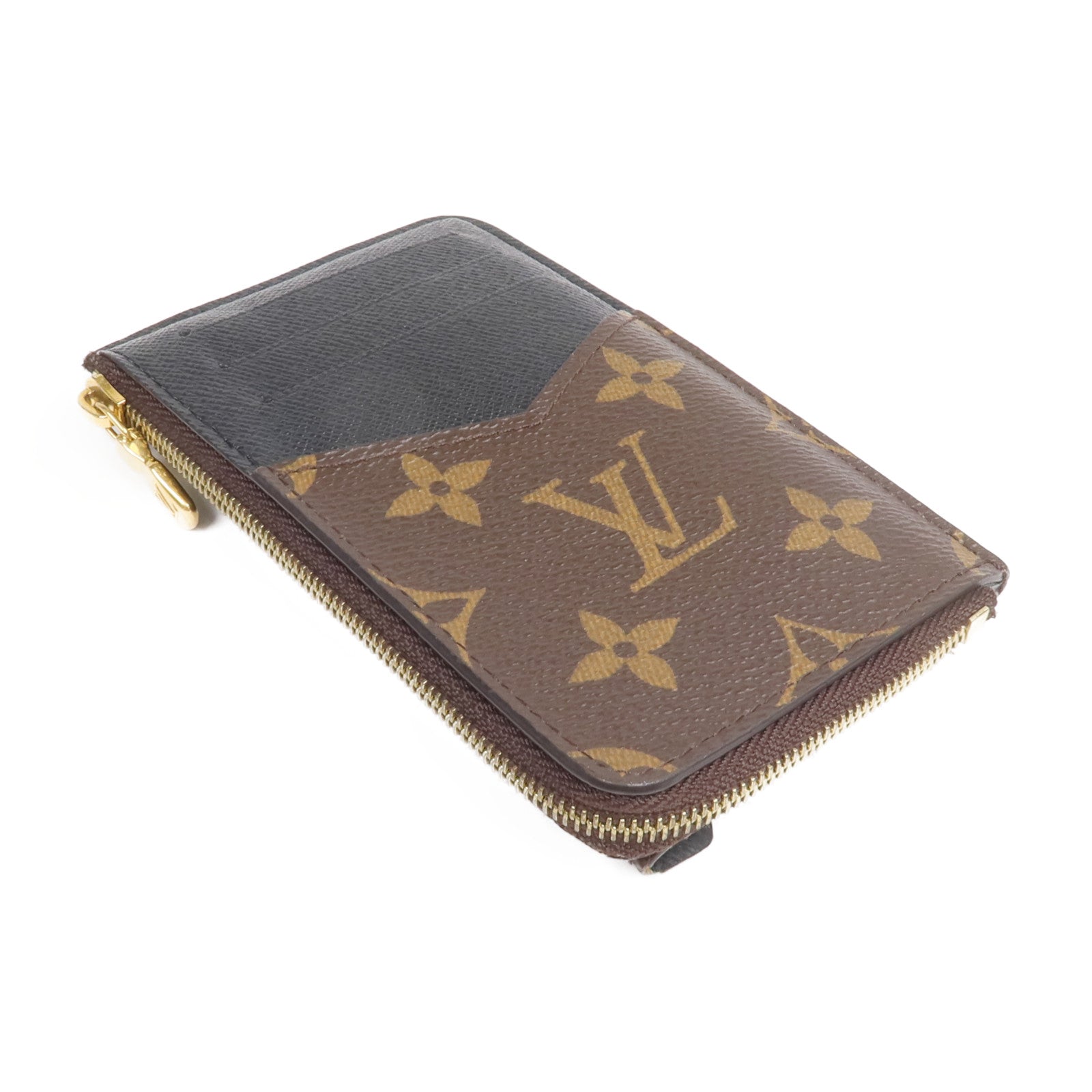 LOUIS VUITTON Monogram Recto Verso金扣卡片套
