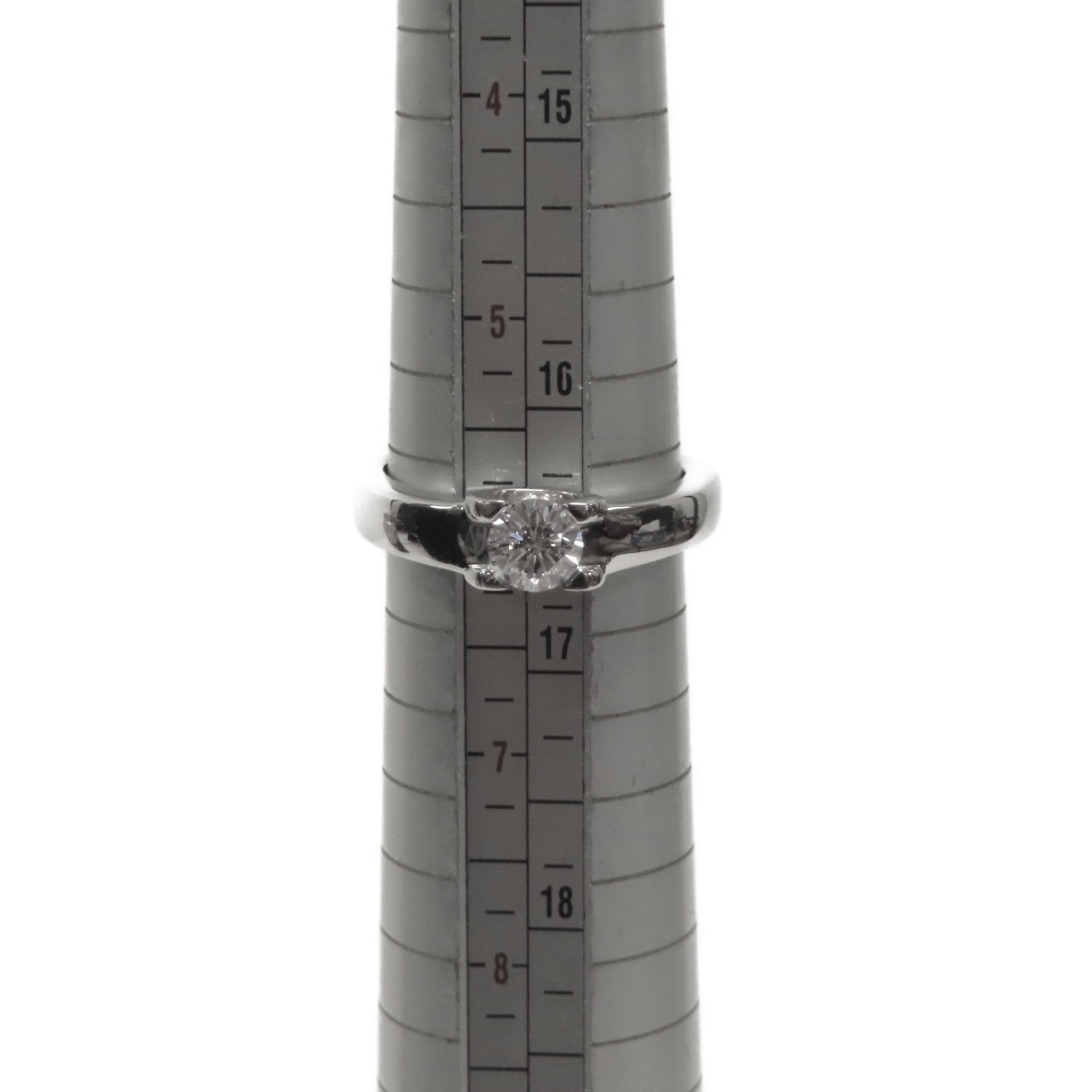CARTIER 【激減優惠】PT950鉑金Diamond Ring 0.45ct鑽石戒指Cartier#50 US#6