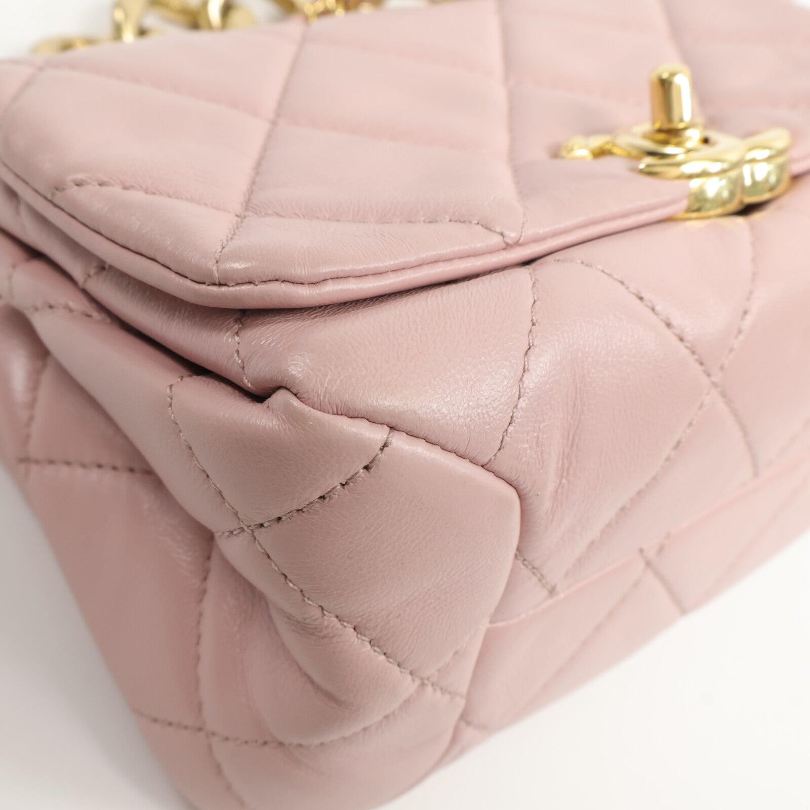 CHANEL 羊皮皮革Seasonal Flap鏈條手挽肩背兩用袋