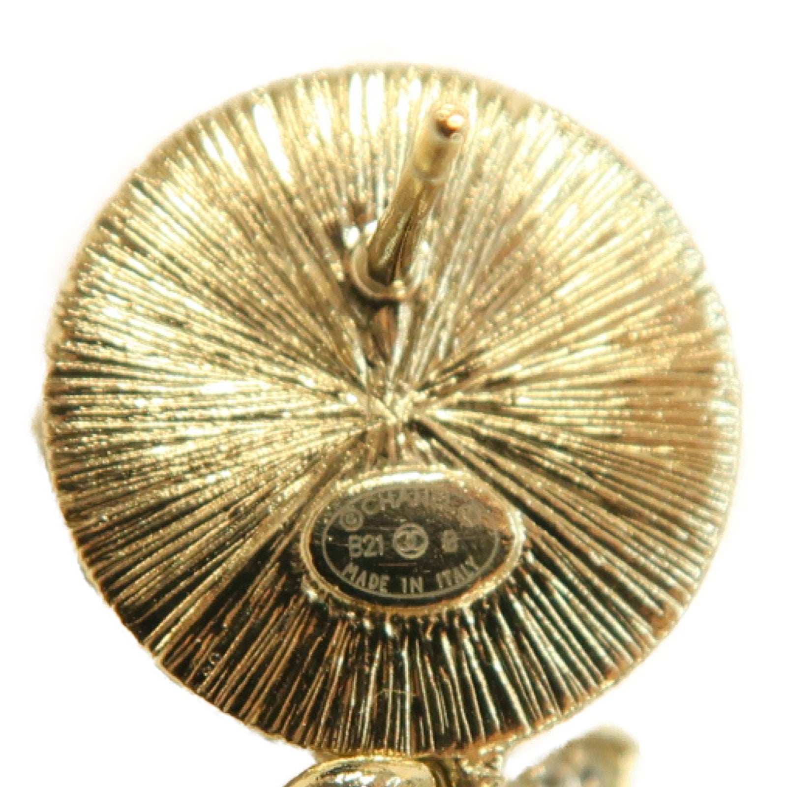 CHANEL 金屬Earring耳環金色