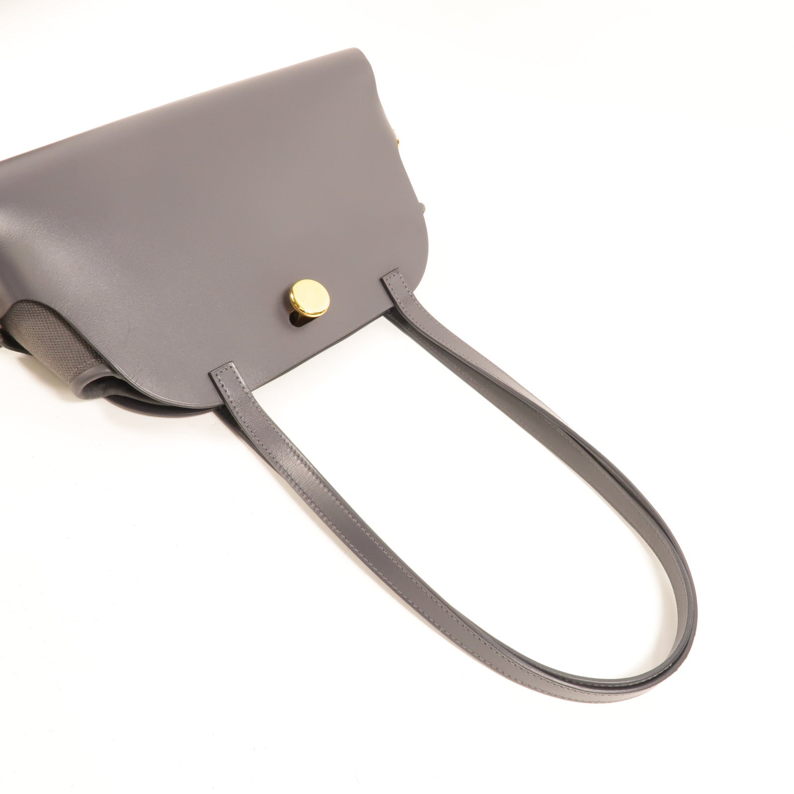 HERMES Swift皮革/Veau Hunt Tabiler Sellier肩背袋Ardoise