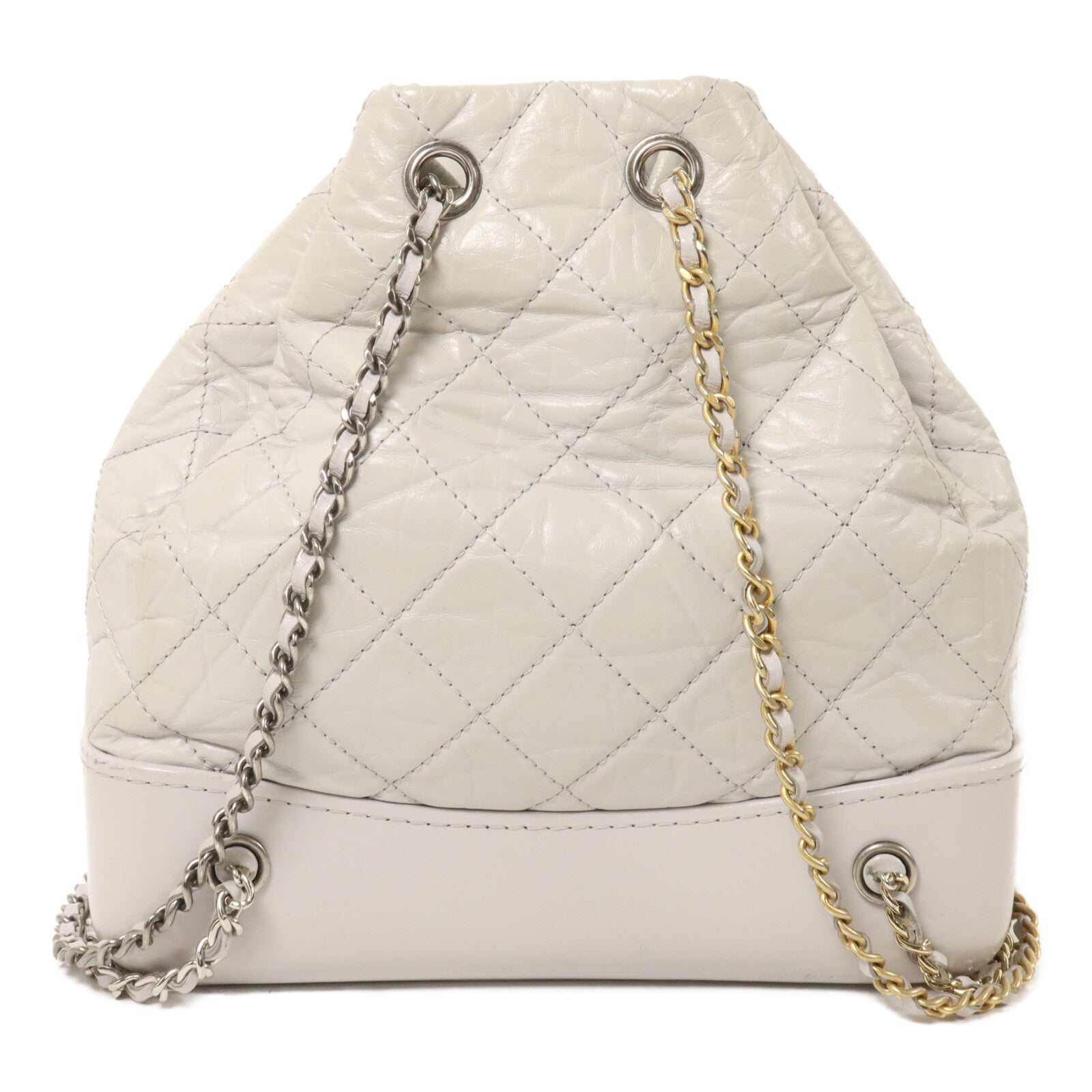 CHANEL 羊皮皮革Gabrielle Backpack Small鏈帶背包
