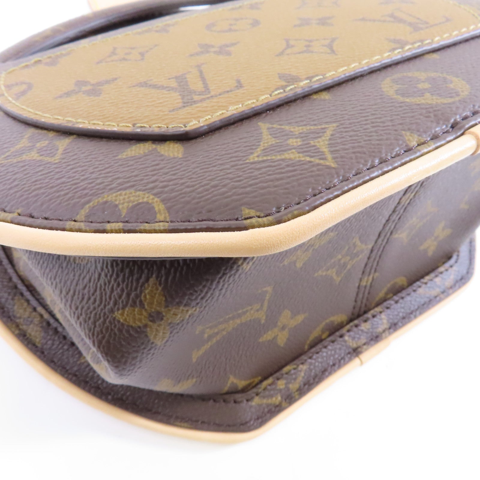 LOUIS VUITTON 【激減優惠】Monogram Around Me PM金扣手挽肩背兩用袋啡色
