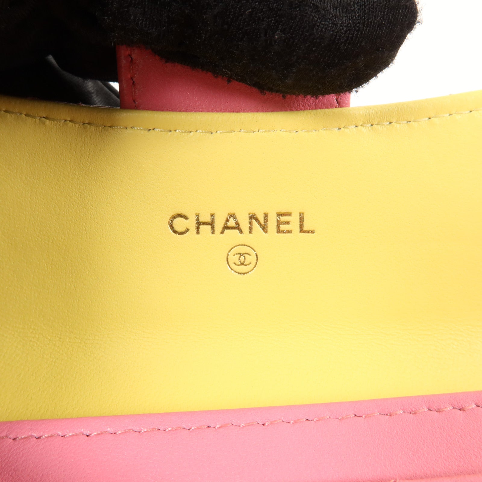 CHANEL 羊皮皮革Card Case金扣卡片套