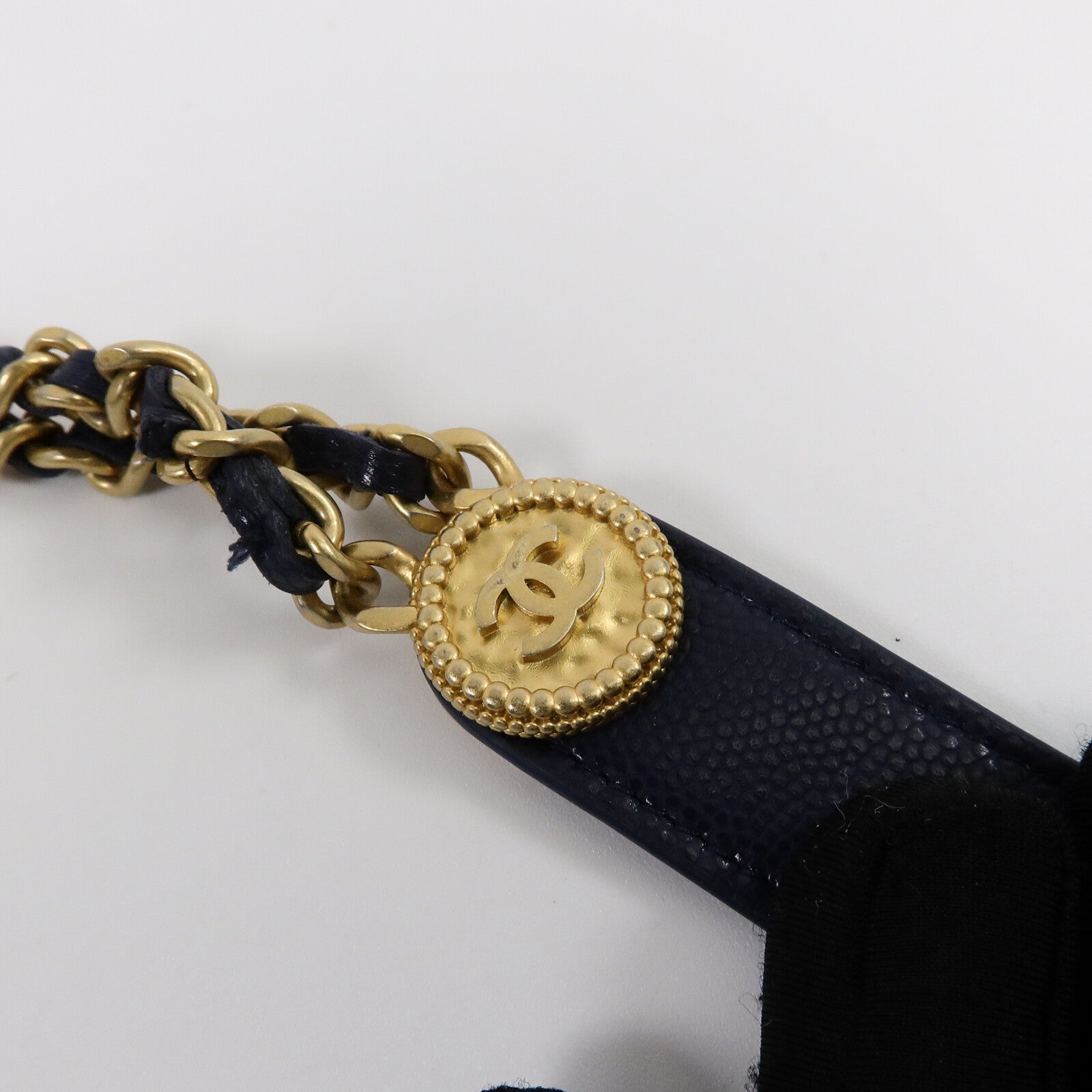 CHANEL 牛皮皮革Card Holder Chain鏈帶肩背袋