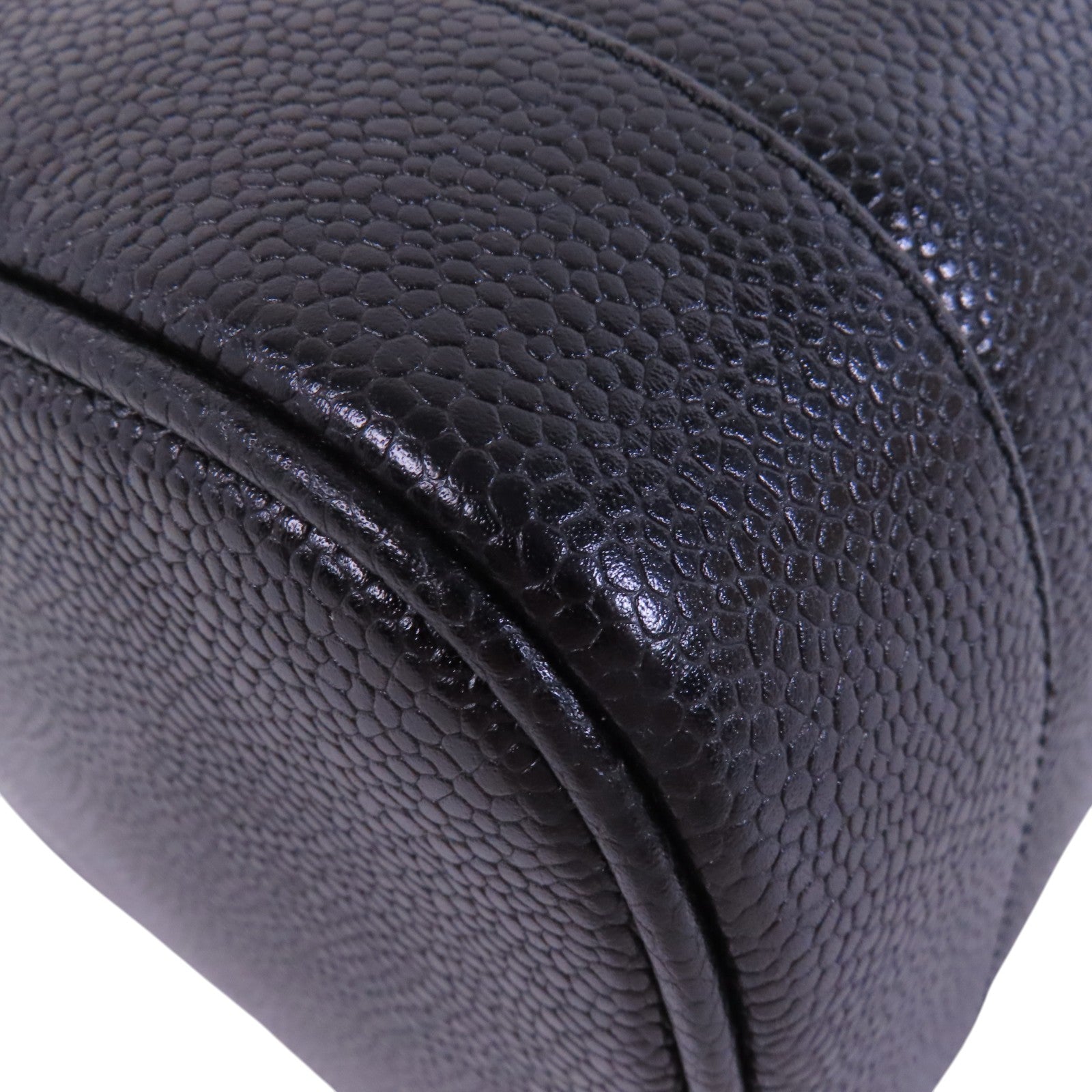 CHANEL 牛皮皮革Vintage Vanity金扣手挽袋