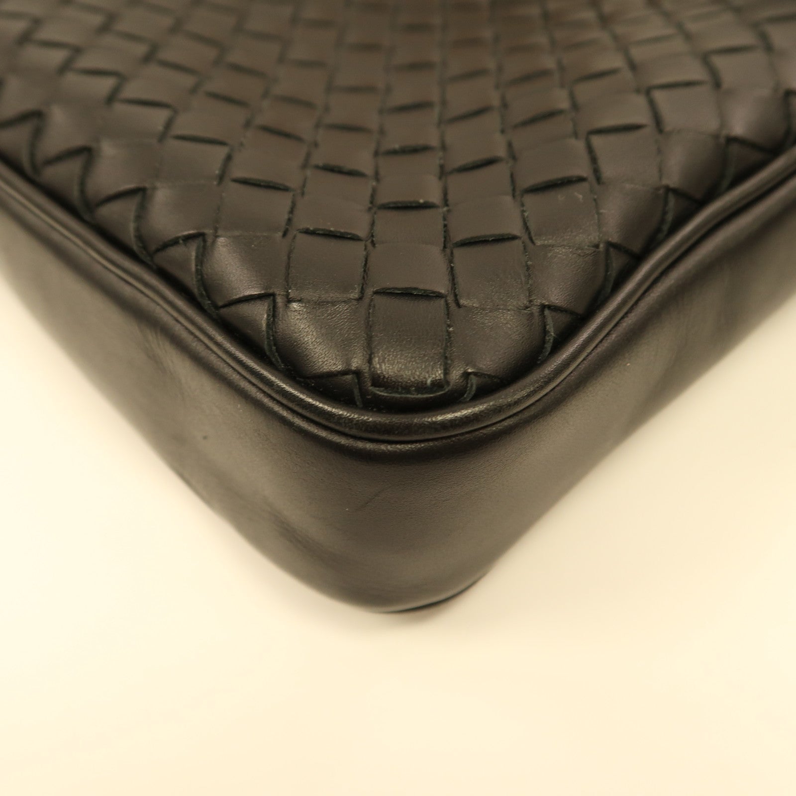 BOTTEGA VENETA 織紋皮革Shoulder Bag肩背袋黑色