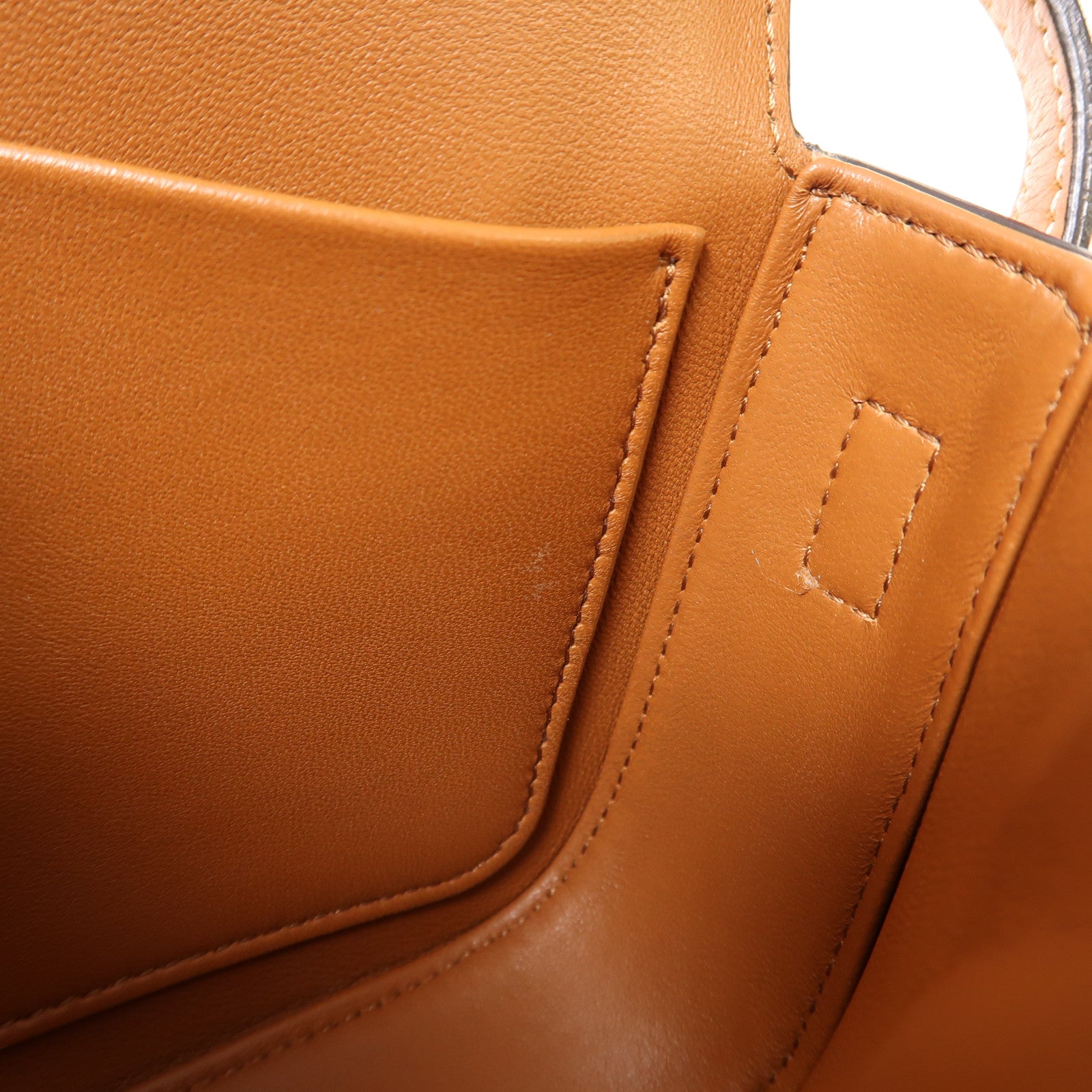 CELINE 牛皮皮革Shoulder Bag金扣肩背袋棕色