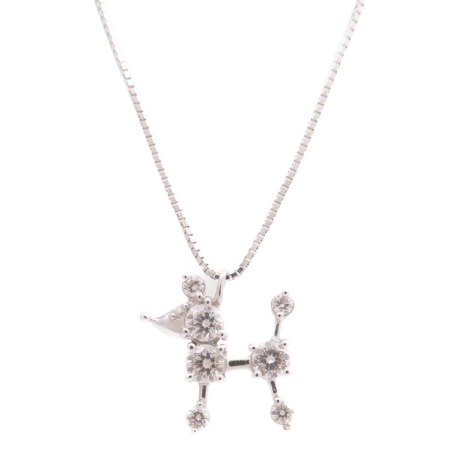 Ponte Vecchio 18K白金Diamond Necklace鑽石項鍊