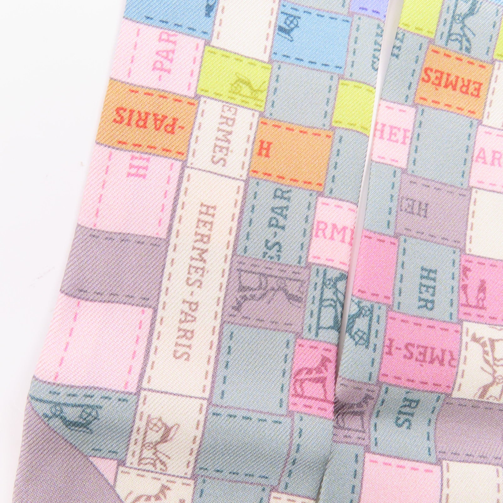 HERMES 絲質Twilly絲巾