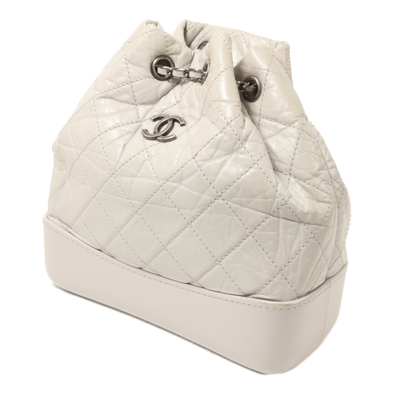 CHANEL 羊皮皮革Gabrielle Backpack Small鏈帶背包