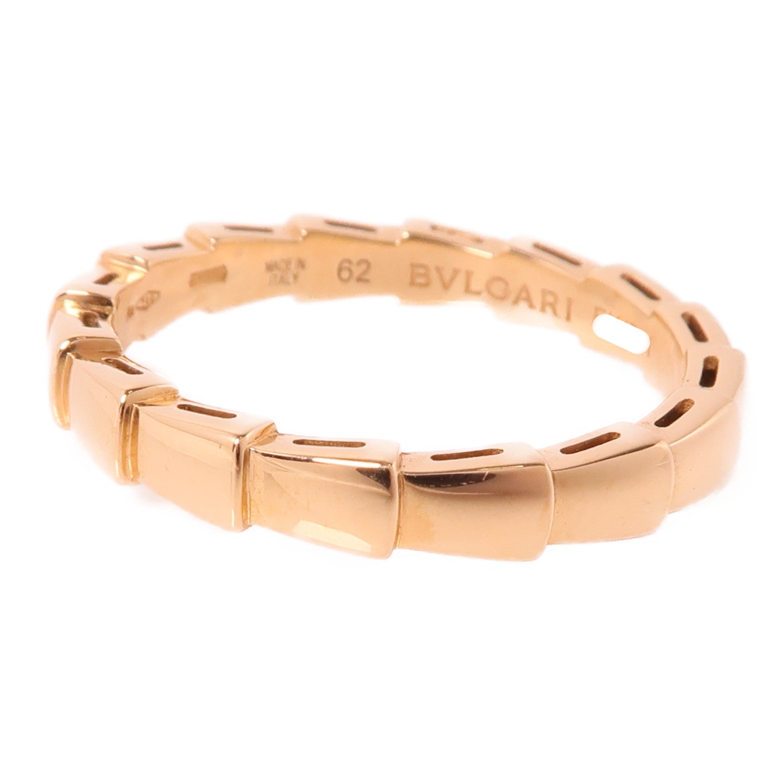 BVLGARI 18K玫瑰金Serpenti Ring戒指Bvlgari#62/US#9.75