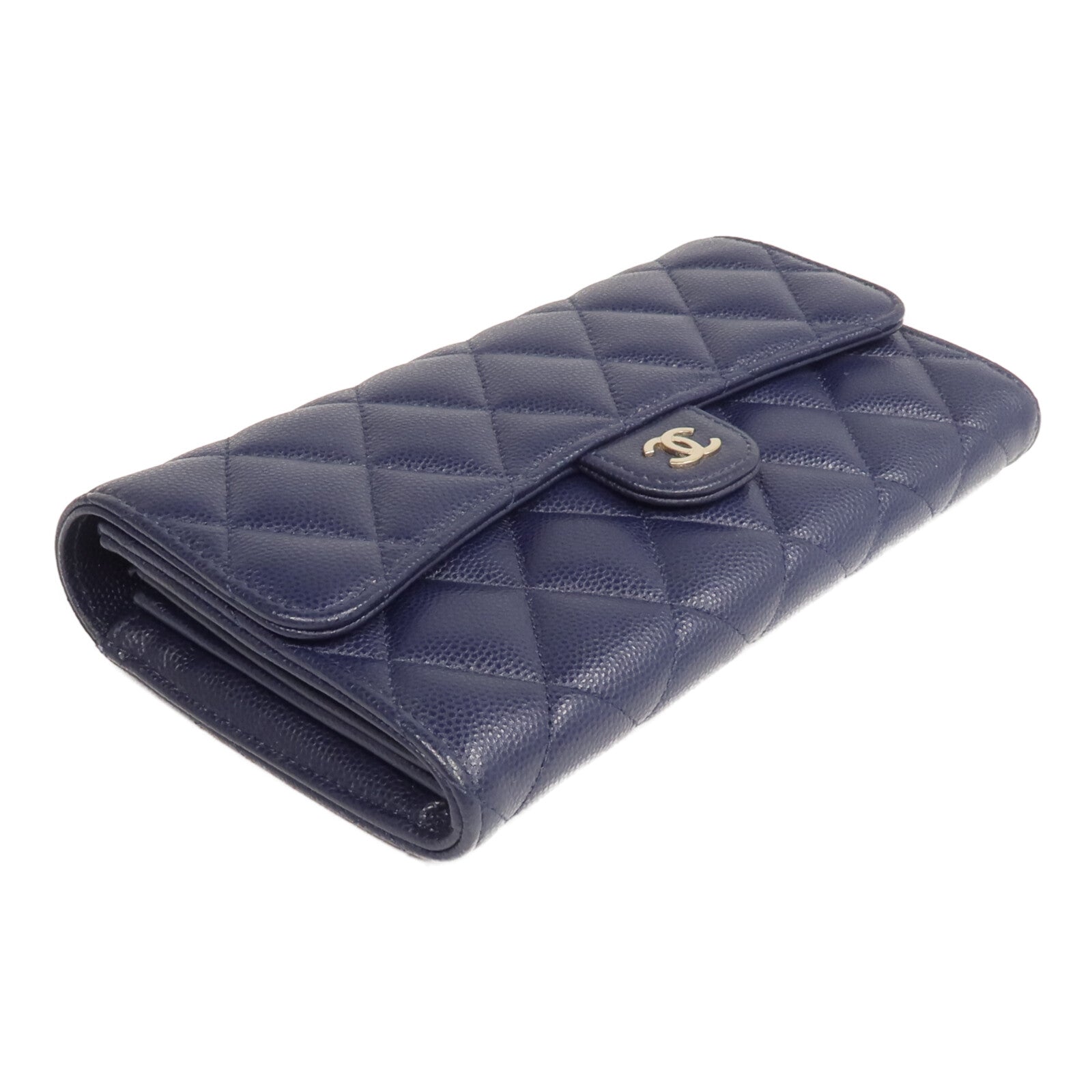 CHANEL 牛皮皮革Classic Long Flap Wallet長錢包
