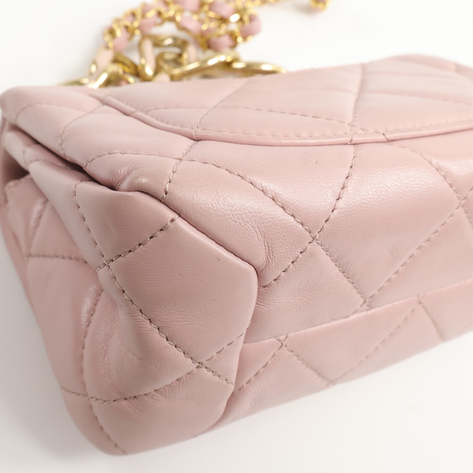CHANEL 羊皮皮革Seasonal Flap鏈條手挽肩背兩用袋
