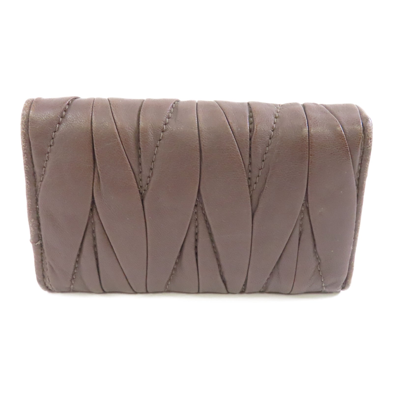 Miu Miu 羊皮皮革Key Case金扣鎖匙包