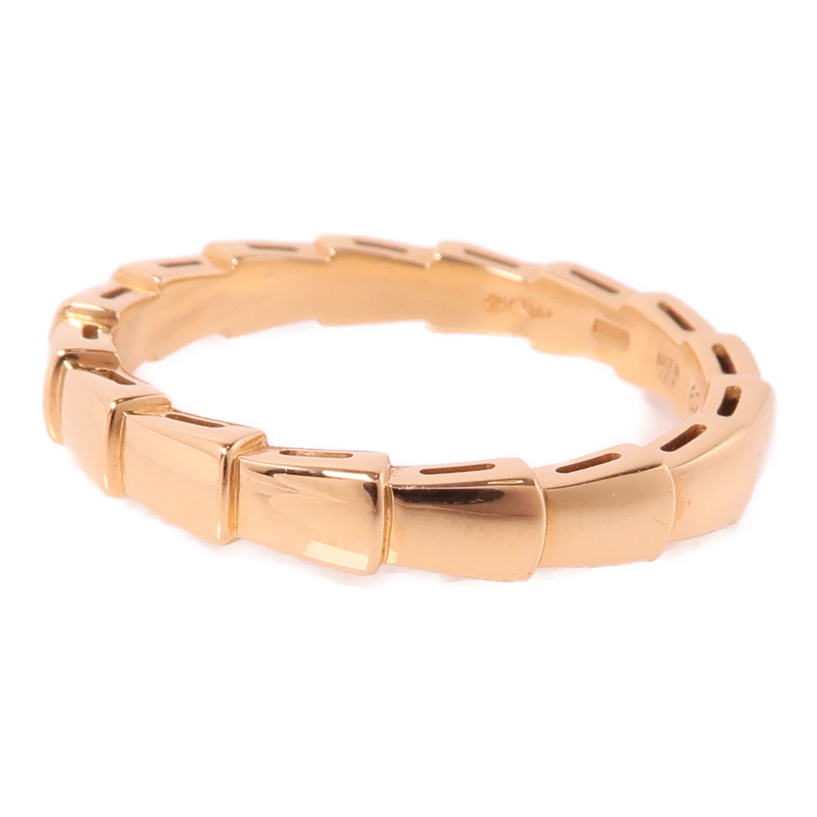 BVLGARI 18K玫瑰金Serpenti Ring戒指Bvlgari#62/US#9.75