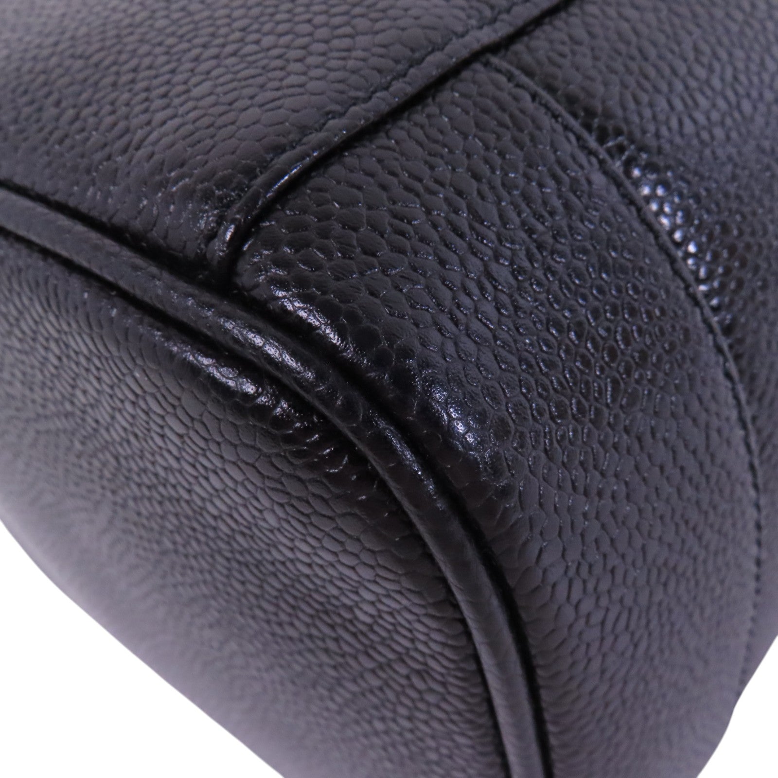 CHANEL 牛皮皮革Vintage Vanity金扣手挽袋