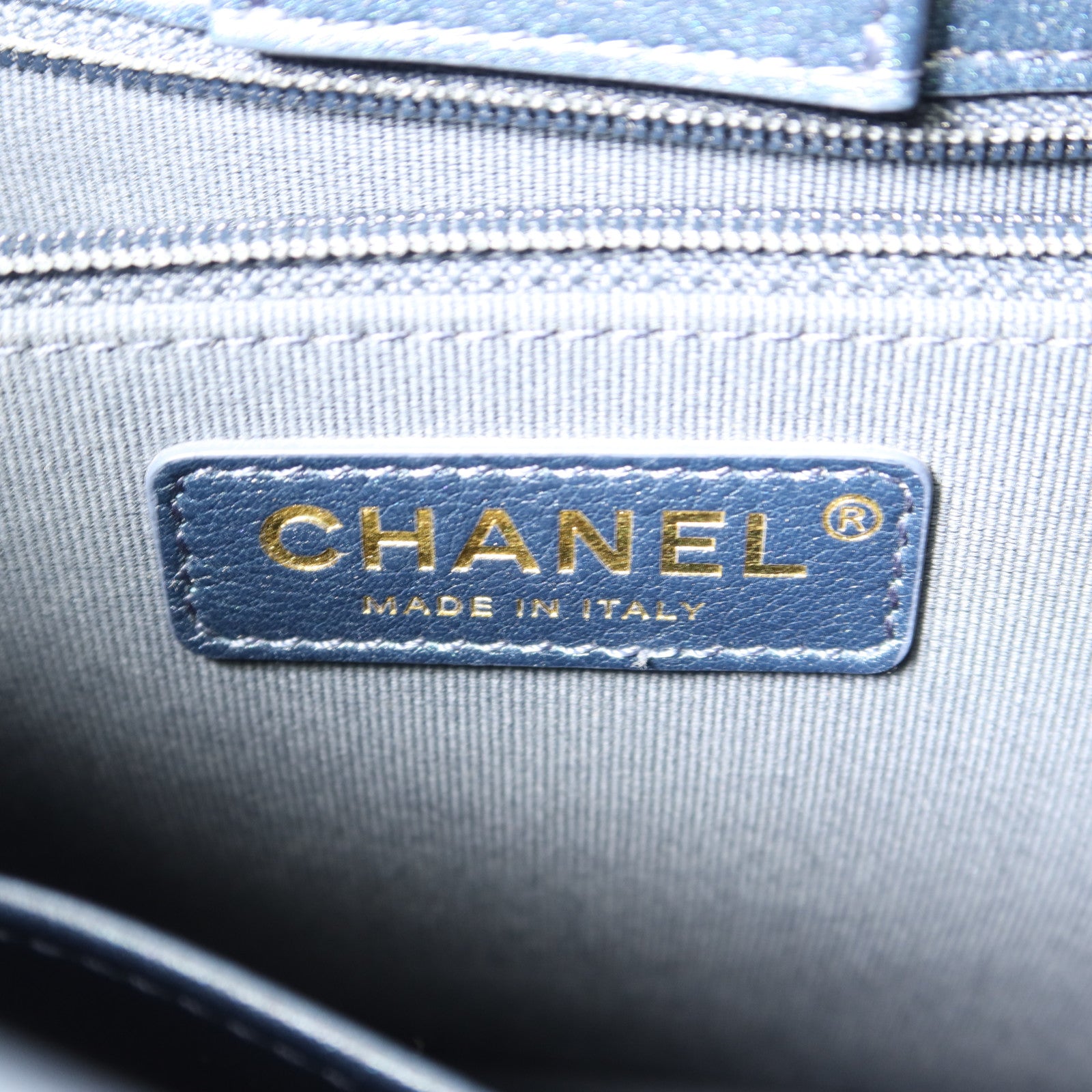 CHANEL 牛仔布24S Hobo金扣手挽肩背兩用袋